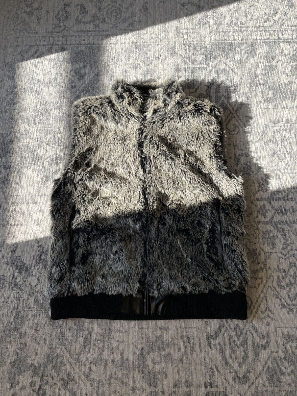 Other Mohair Faux Fur Varsity y2k Hype Boxy Cropped Vest Jacket Size US M / EU 48-50 / 2 - 1 Thumbnail