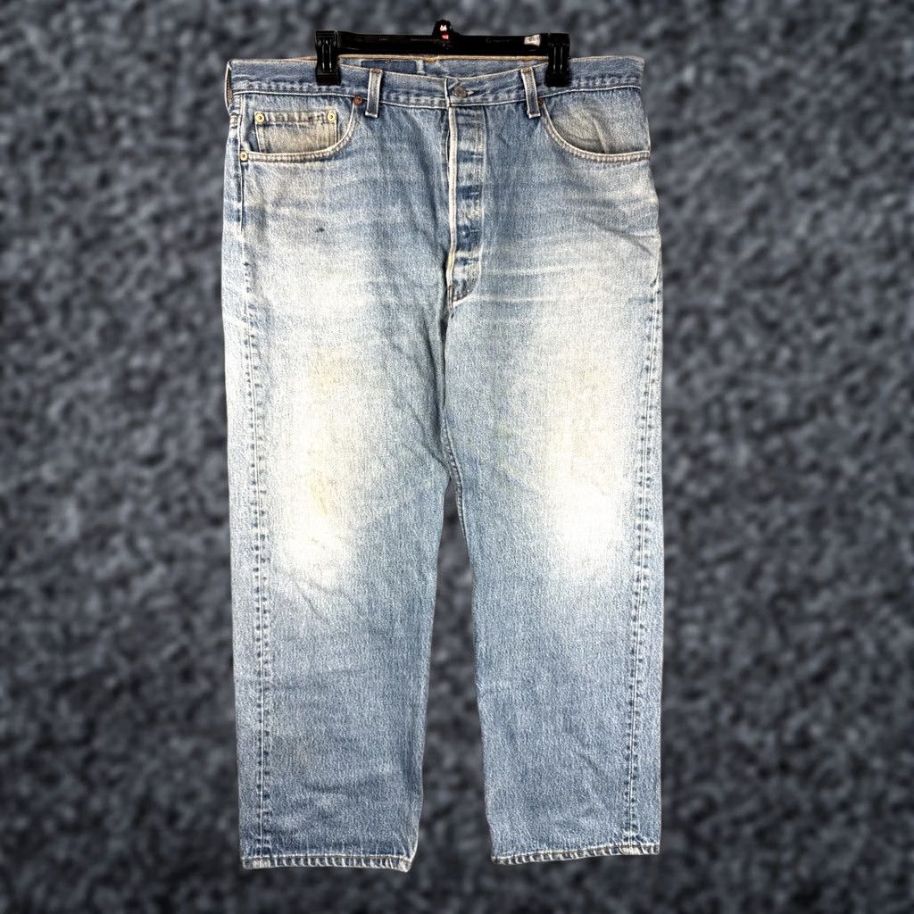 Levi's VINTAGE Levi's 501 Jeans Men's 42 x 30 Blue Medium Faded USA Regular Size US 36 / EU 52 - 1 Thumbnail