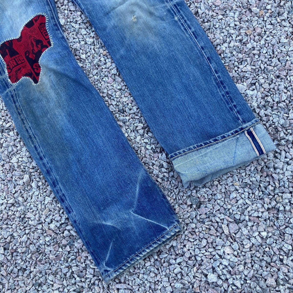 Hysteric Glamour × Seditionaries DISTRESSED HYSTERIC GLAMOUR SELVEGDE JEANS Size US 29 - 4 Thumbnail