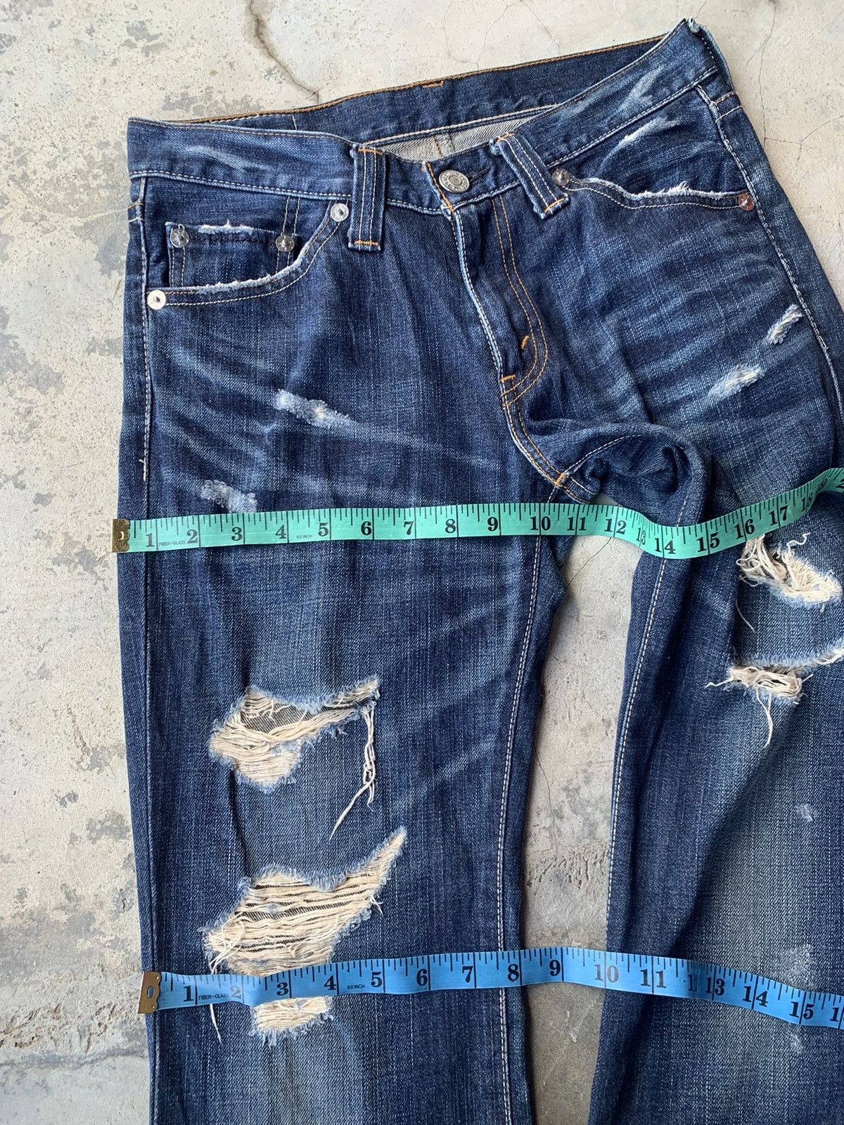 Levi's Hot 🔥 Flare Levi’s Lot 708 Distressed Jeans.. Size US 30 / EU 46 - 8 Thumbnail