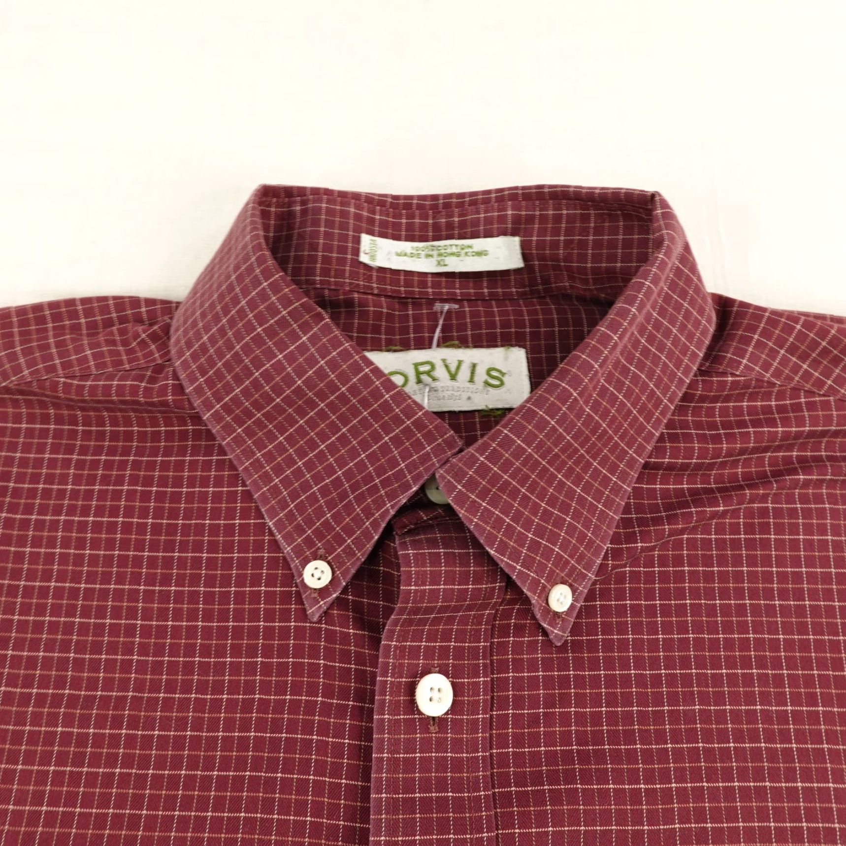Orvis VINTAGE Orvis Shirt Mens XL Red Plaid Twill Button Up Fishing Outdoors Work Clothing Size US XL / EU 56 / 4 - 2 Thumbnail