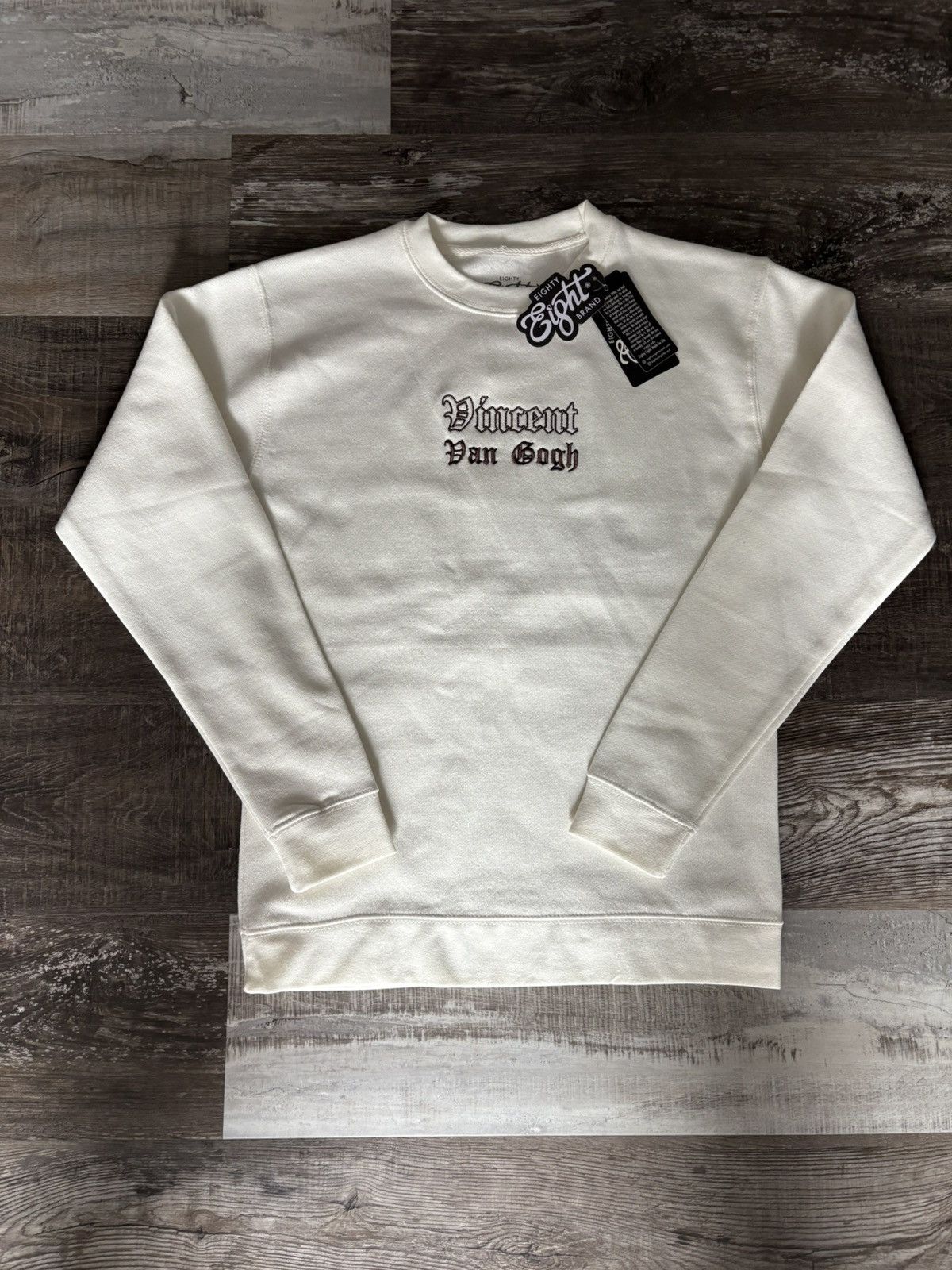 Vintage White Van Gogh sweatshirt Size US S / EU 44-46 / 1 - 1 Thumbnail