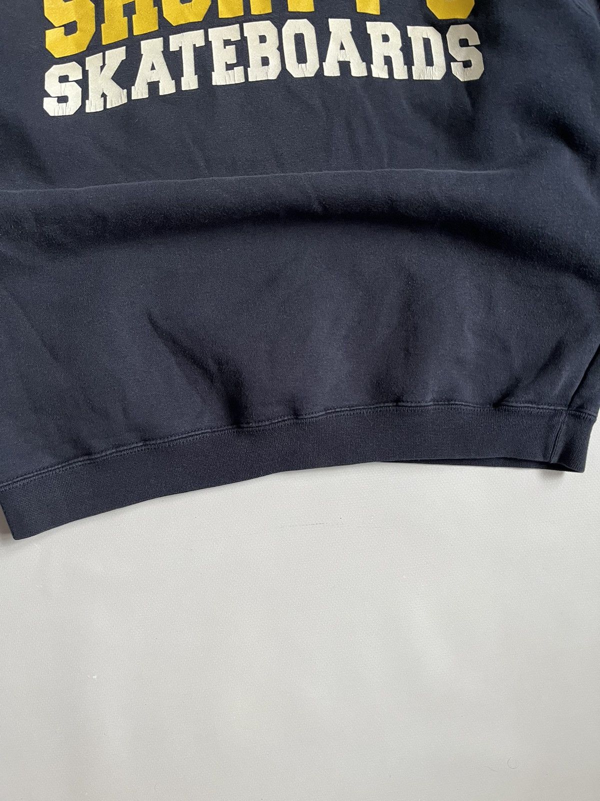 Shorty's Skateboards Vintage 90s Shorty`s Skateboards Sk8 Faded Navy Sweatshirt Size US S / EU 44-46 / 1 - 4 Thumbnail