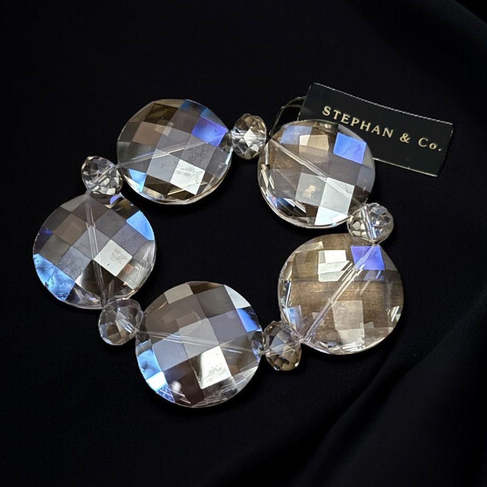 Other Stephan & Co. clear faceted glass bead stretch bracelet Size ONE SIZE - 1 Thumbnail
