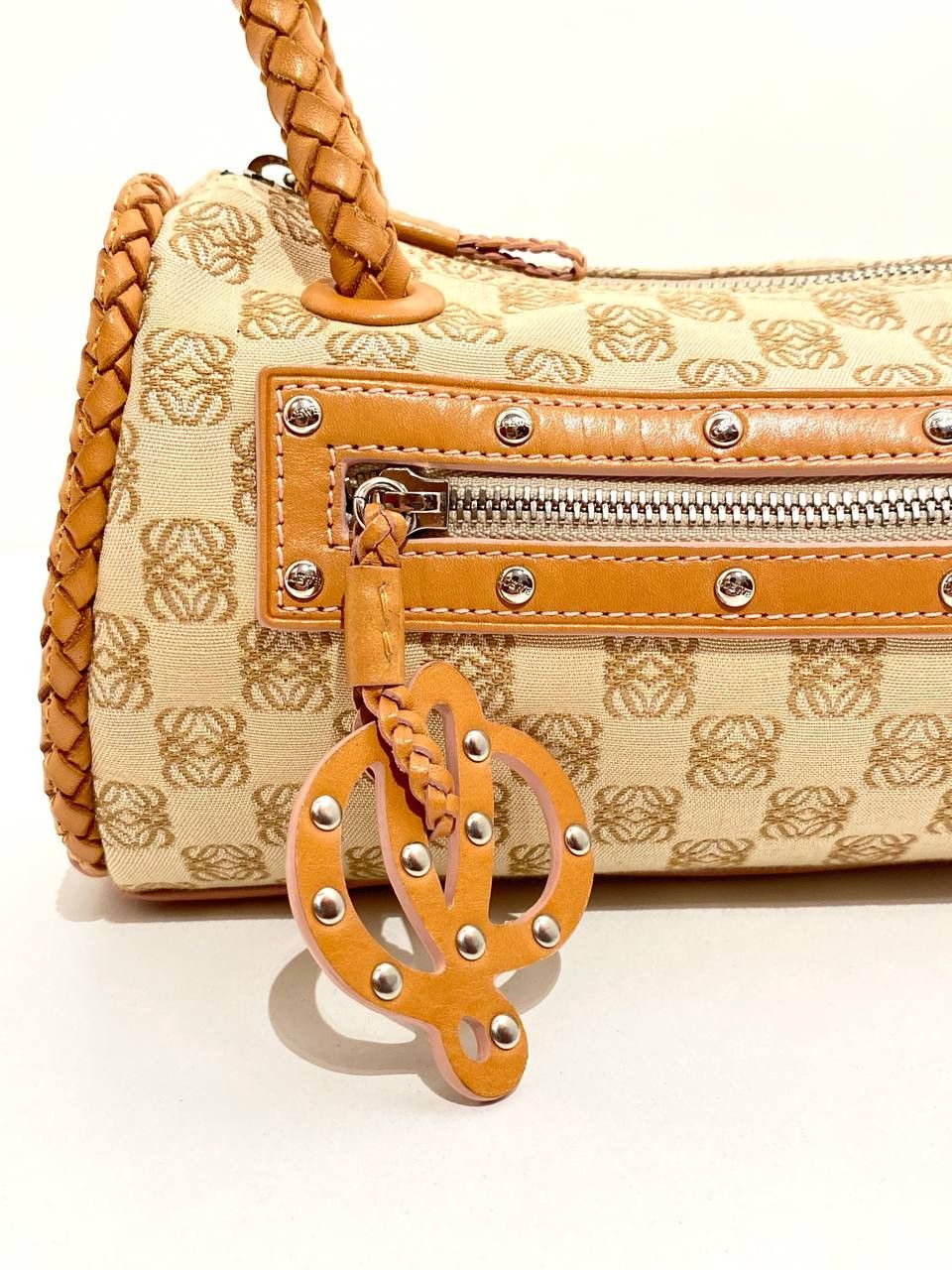 LOEWE Anagram Logo Monogram Baguette Shoulder Hand Bag