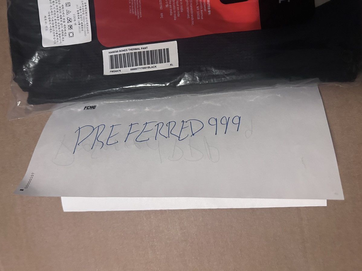 Hanes × Supreme SUPREME X HANES BONES THERMAL PANT XL Size US 38 / EU 54 - 3 Thumbnail