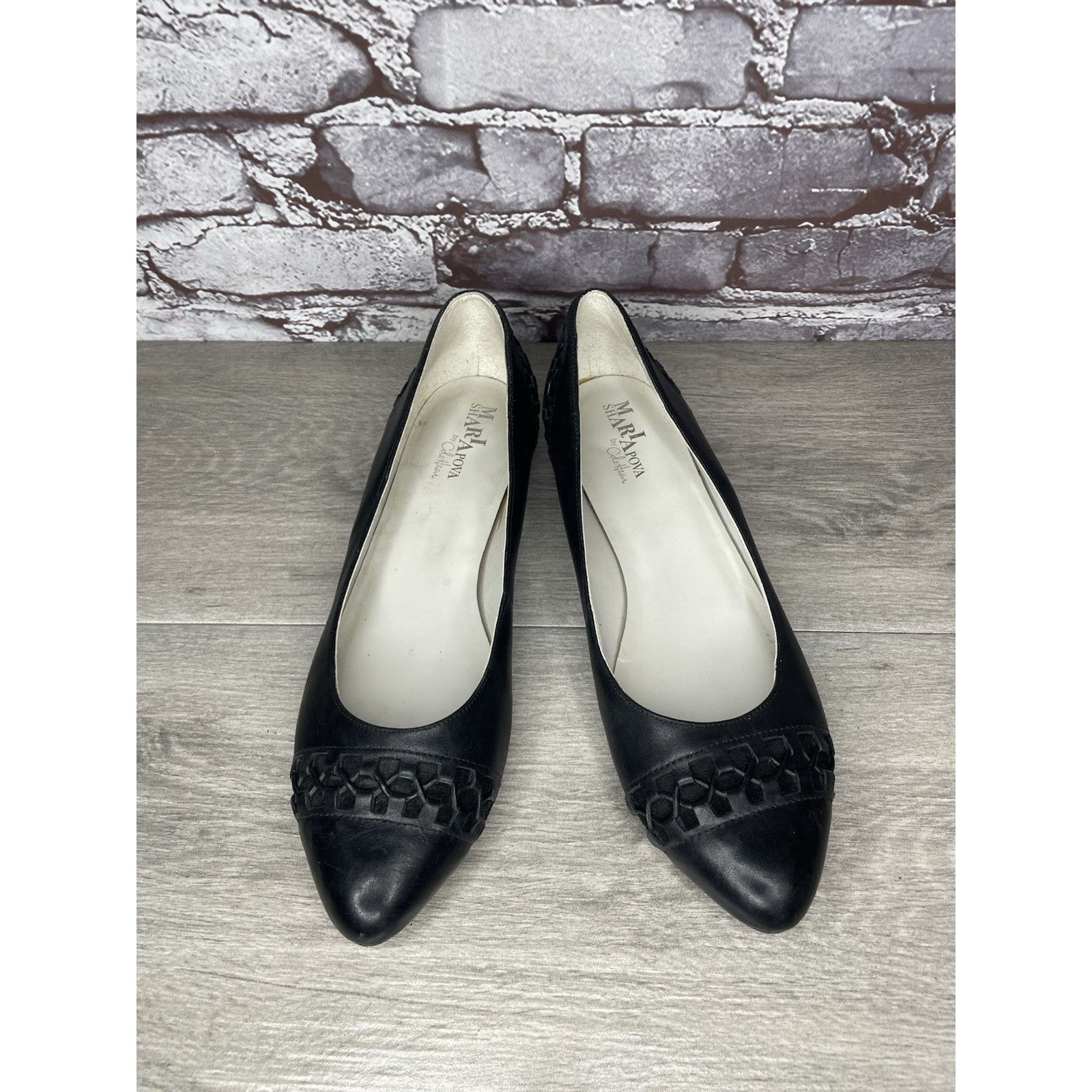 Cole Haan Maria Sharapova by Cole Haan Air Bacara Black Leather Ballet Size US 11 / IT 41 - 17 Thumbnail