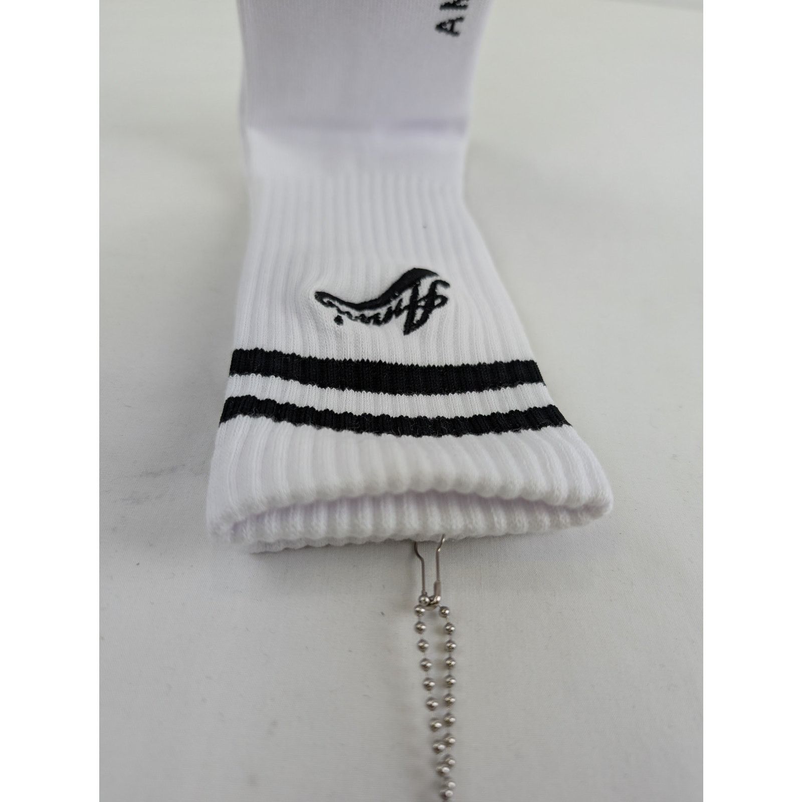Amiri o1rshd1 Q:2 / Size: 41-42 / Amiri Varsity Script Socks Size ONE SIZE - 14 Thumbnail