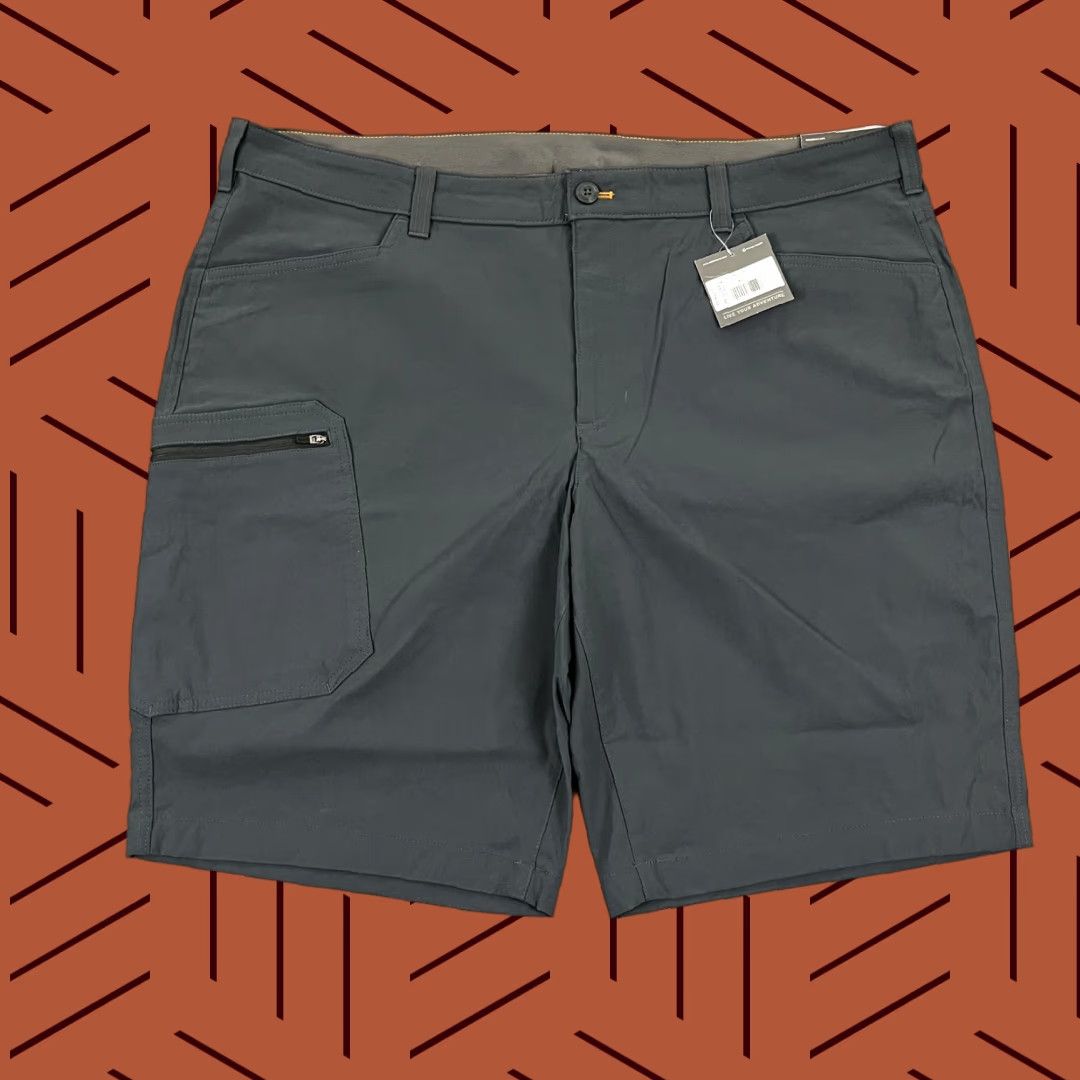 Eddie Bauer EDDIE BAUER Shorts Mens 40 x 11" Storm Gray MR Rainer Hiking Outdoor Nylon NEW PPE Size US 40 / EU 56 - 1 Thumbnail