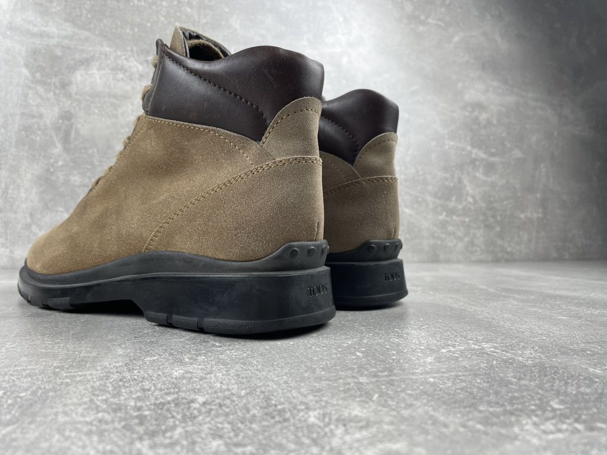 Tod's TOD's Leather Laced Suede Leather Sand Boots Made in Italy Size US 10 / EU 43 - 4 Thumbnail