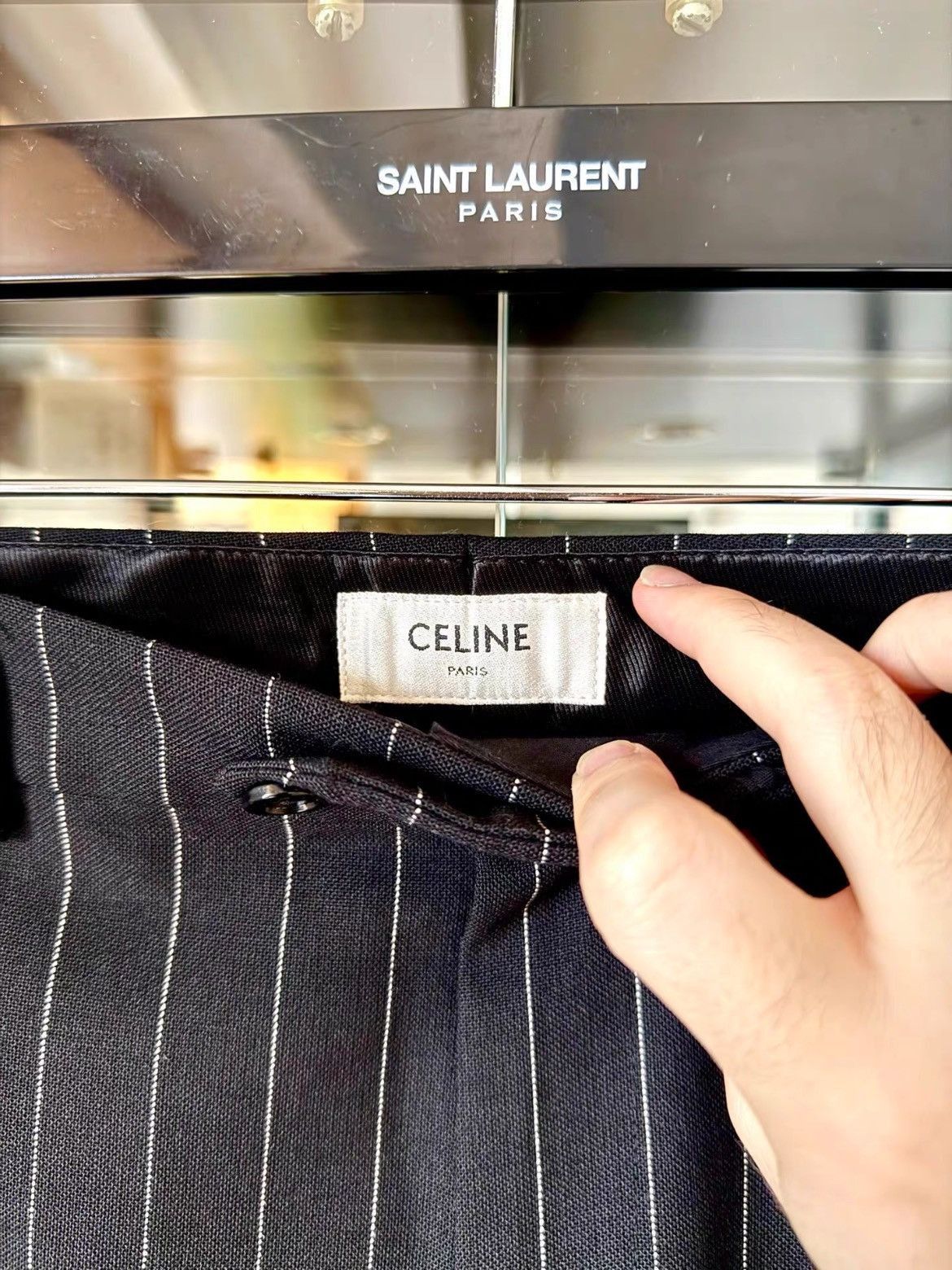 Celine Sz 48 Celine 22SS Runway Stripe Trousers Size US 32 / EU 48 - 3 Thumbnail