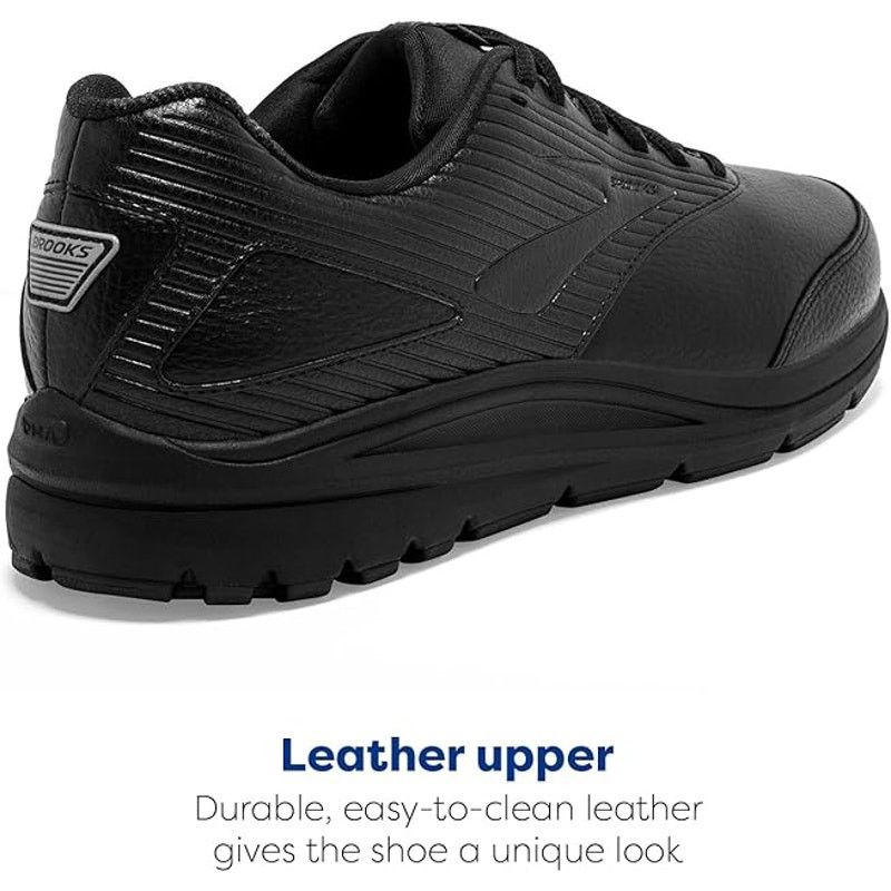 Brooks Brooks Mens Size 9.5W Wide Black Addiction Walker 2 Shoes Size US 9.5 / EU 42-43 - 3 Thumbnail