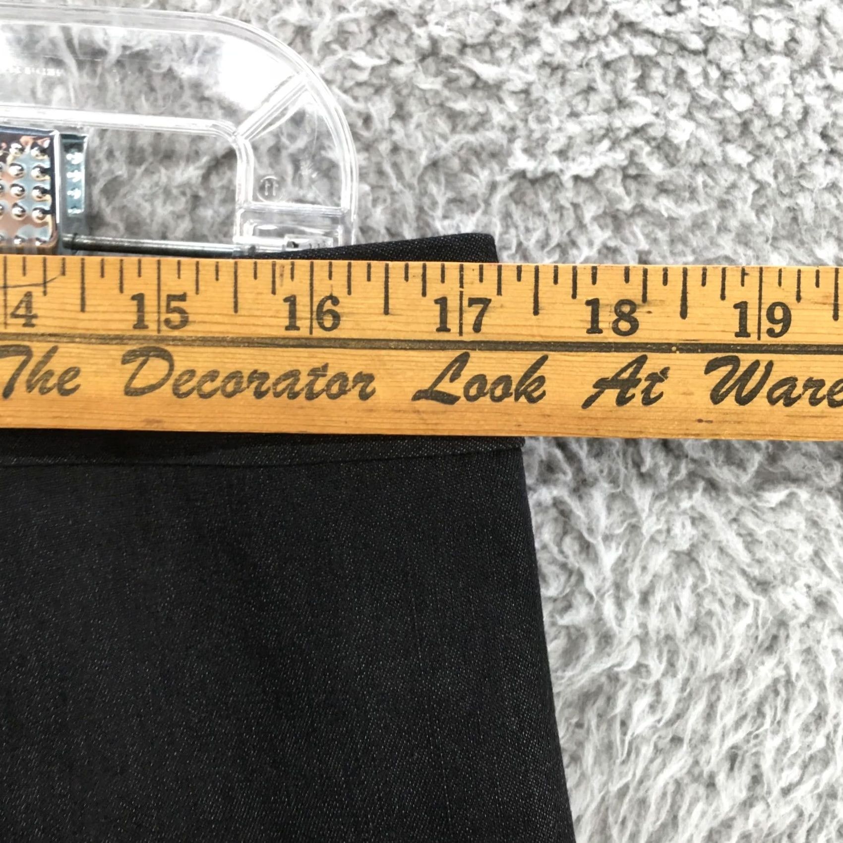 Vintage Larry Levine A-line Skirt Womens 12 Black Layered Stretch Zip Fly Short Skirt Womens Mens Girls Size 34" / US 12 / IT 48 - 2 Thumbnail