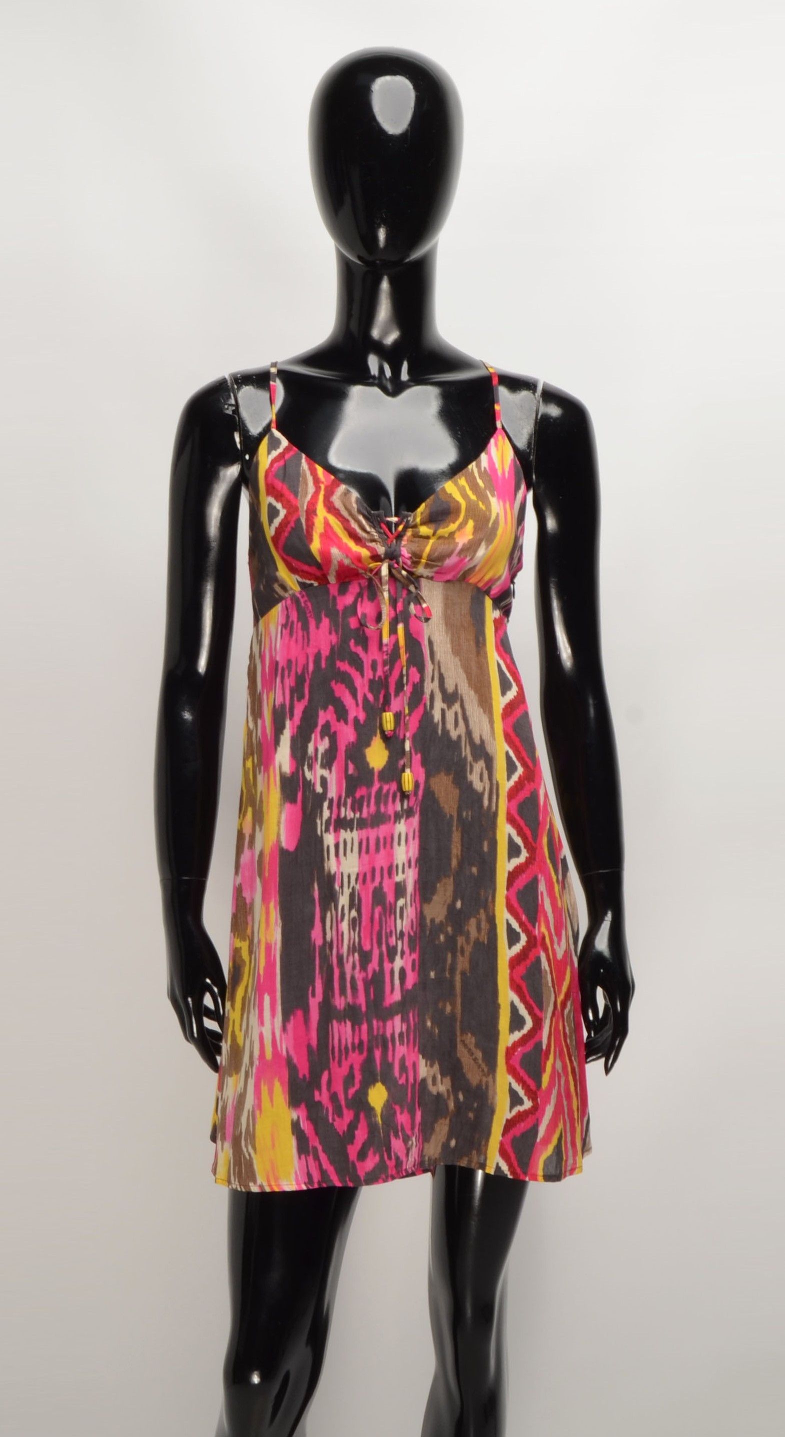 Miss Sixty Miss Sixty Y2K Coquette Multicolor Boho Mini Dress Size S / US 4 / IT 40 - 1 Thumbnail