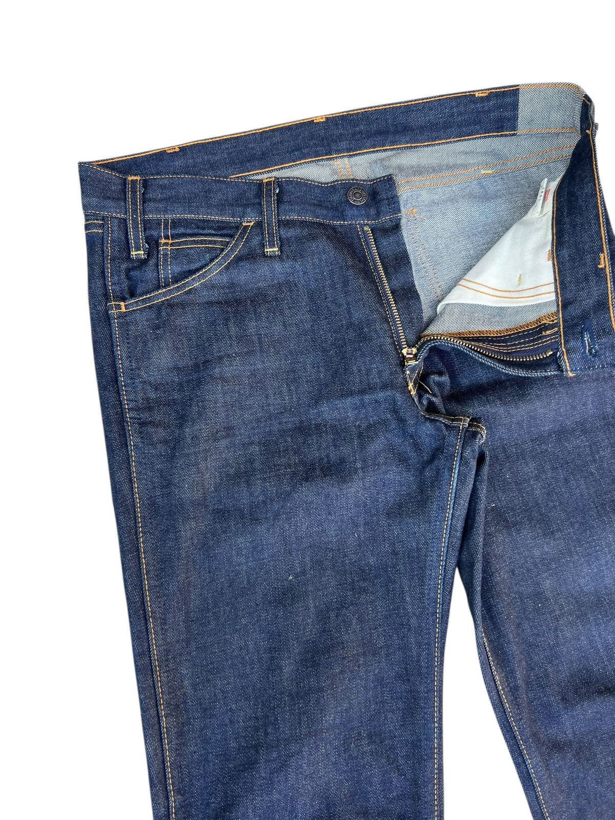 Levi's Vintage Clothing Vintage 2005 Levi’s 606 Big E Orange Tab Denim Skinny Jeans Size US 32 / EU 48 - 17 Thumbnail