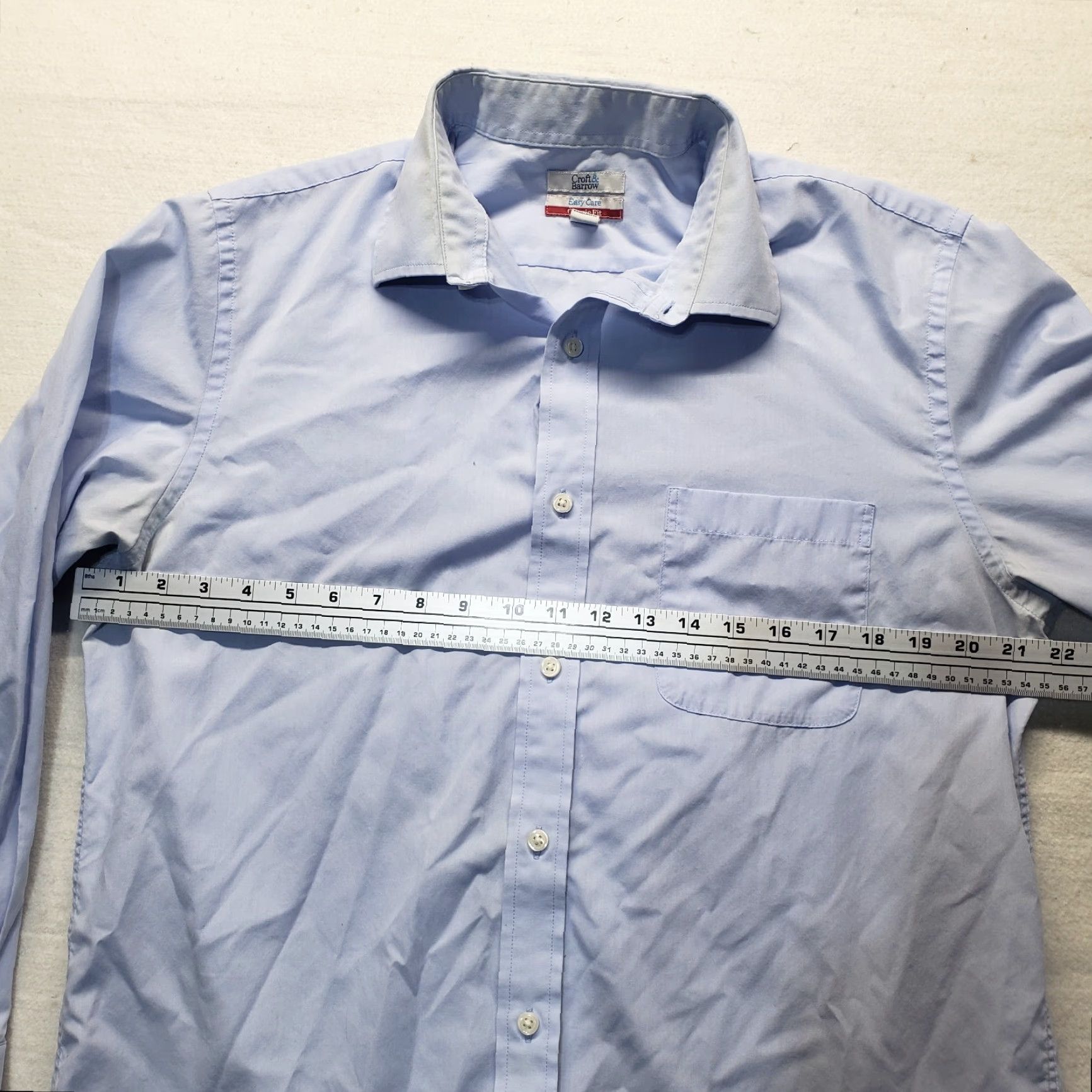 Croft & Barrow Croft & Barrow Solid Blue Short Sleeve Button Shirt Classic Fit Adult Men's 16 Shirt Blue 16 Croft & Barrow Men Button-Up Short Sleeve Size US L / EU 52-54 / 3 - 4 Thumbnail