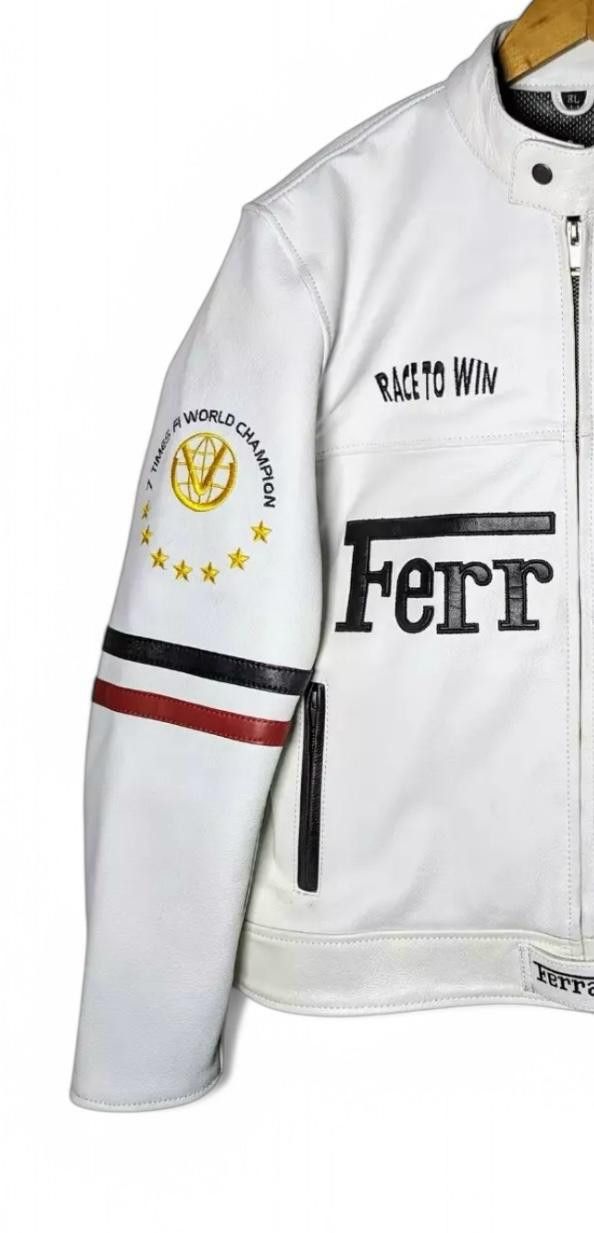 Ferrari × Vintage Vintage Ferrari Leather Jacket Size US L / EU 52-54 / 3 - 2 Thumbnail