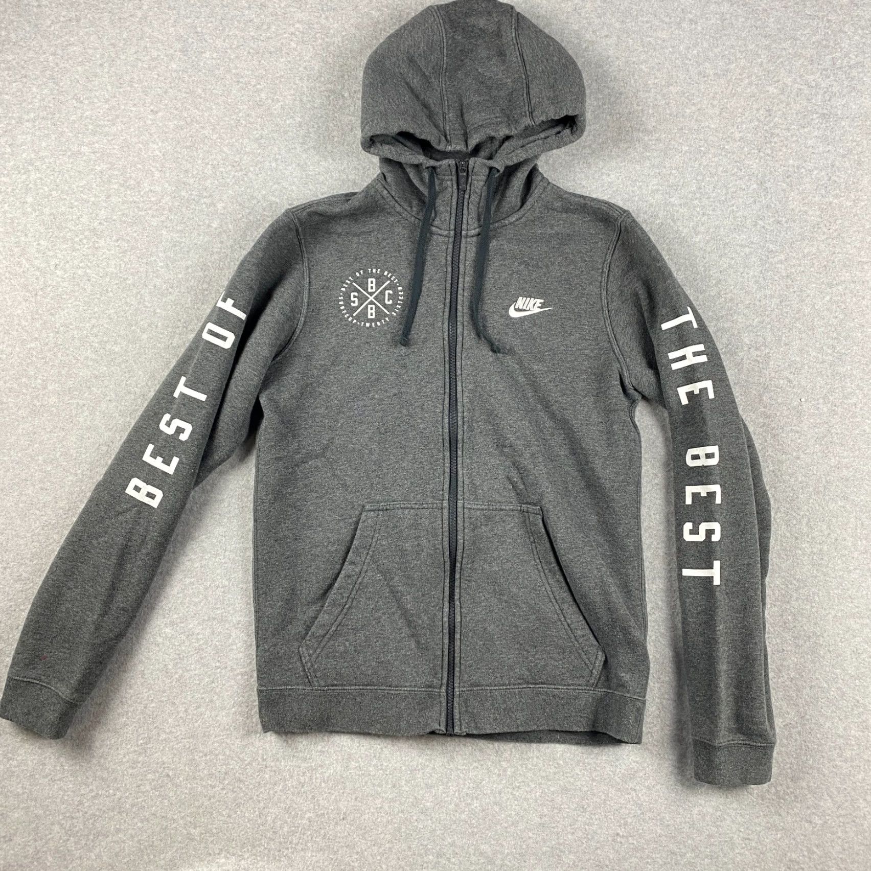 Nike Nike Hoodie Mens Small Gray San Diego Surf Cup Fleece Embroidered Logo Full Zip Size US S / EU 44-46 / 1 - 2 Thumbnail