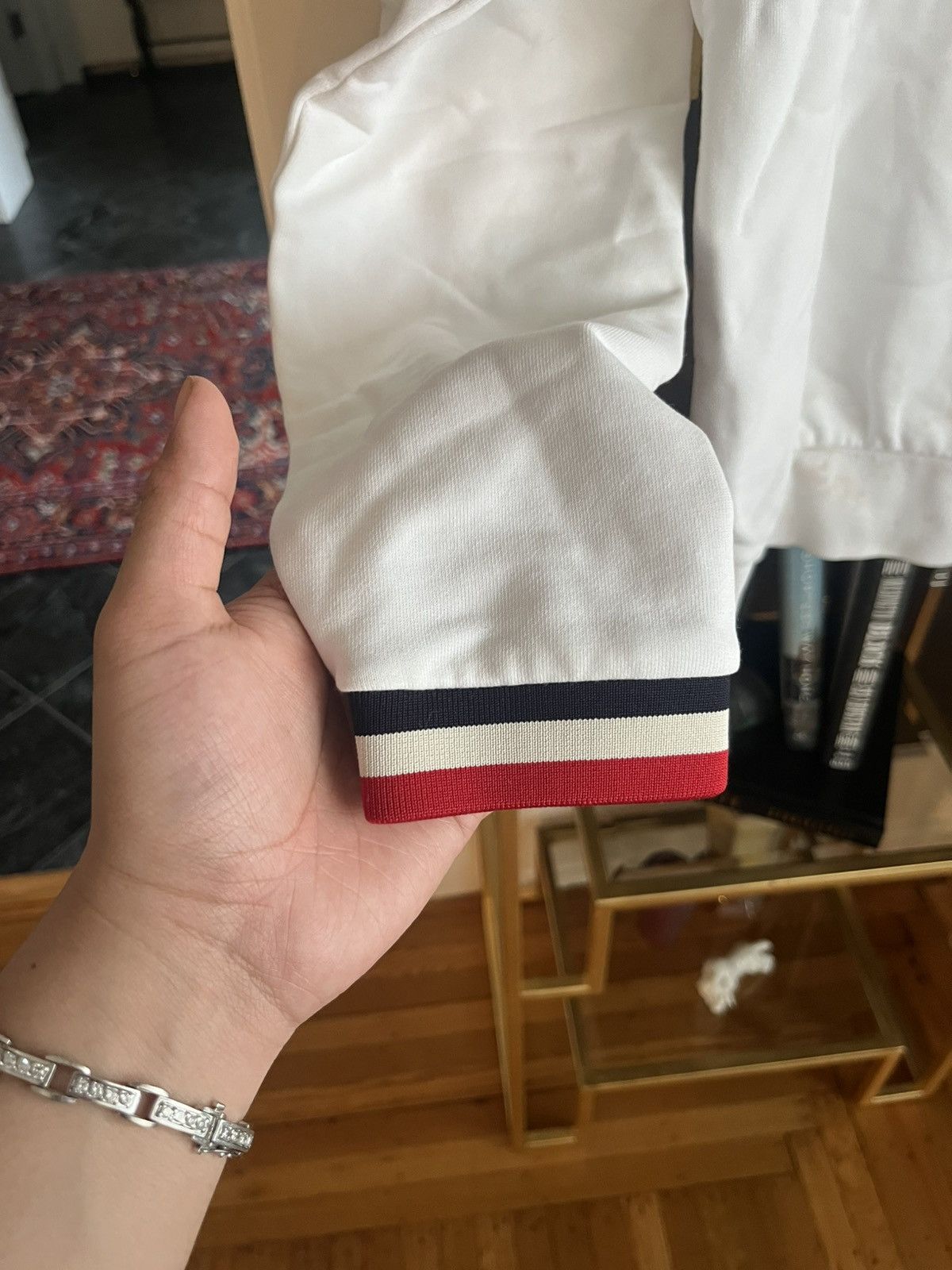 Moncler Moncler Striped Crew Neck Hoodie Size US L / EU 52-54 / 3 - 7 Thumbnail