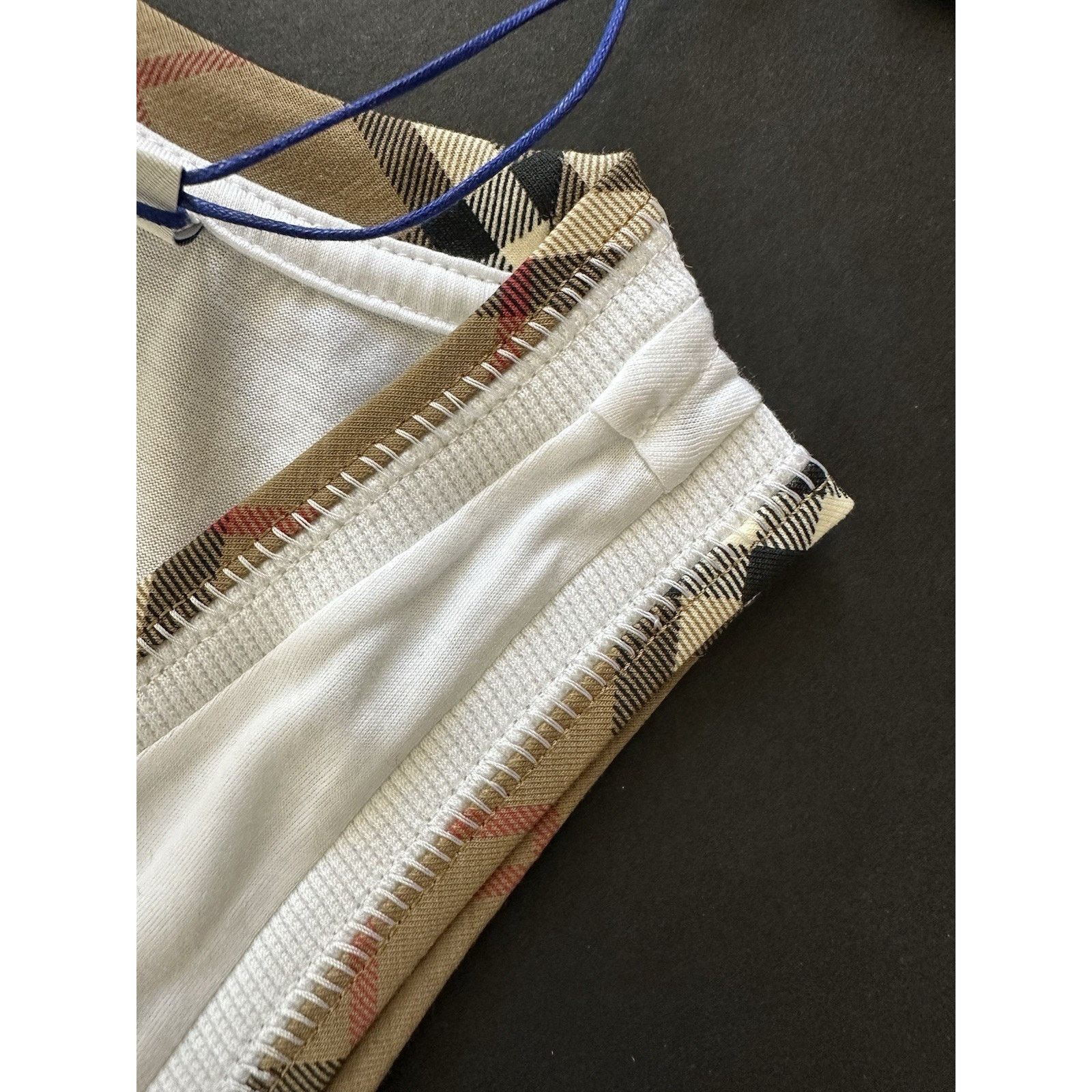 Burberry Burberry Elyssa Check White Sleeveless Top M 8104295 Size M / US 6-8 / IT 42-44 - 5 Thumbnail