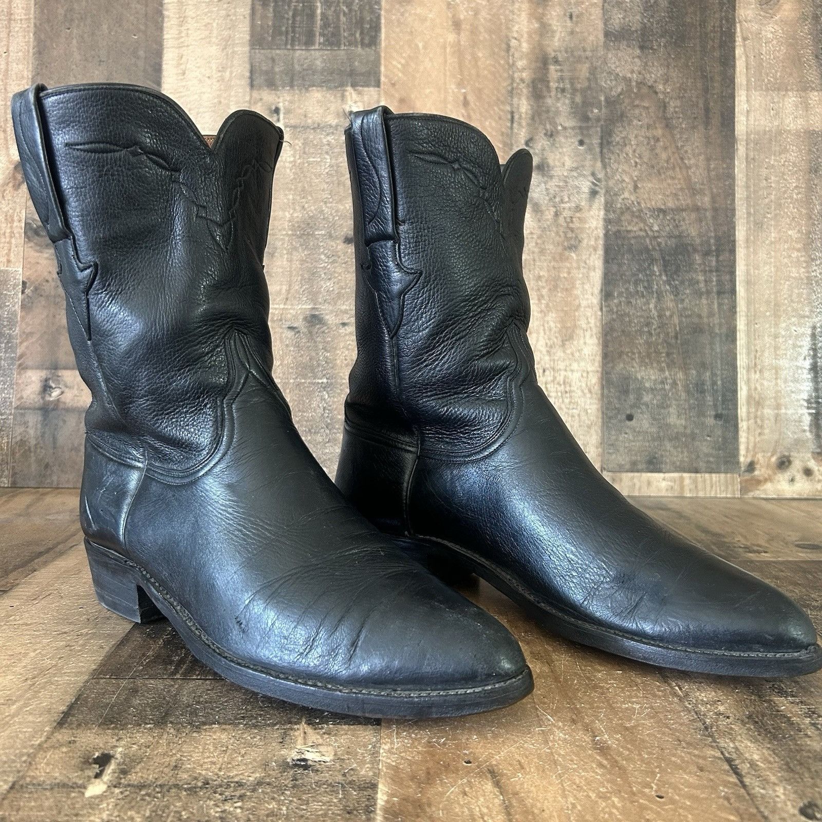 Lucchese Lucchese Classics Soft Leather Cowboy Boots Mens 10.5 D Size US 10.5 / EU 43-44 - 3 Thumbnail
