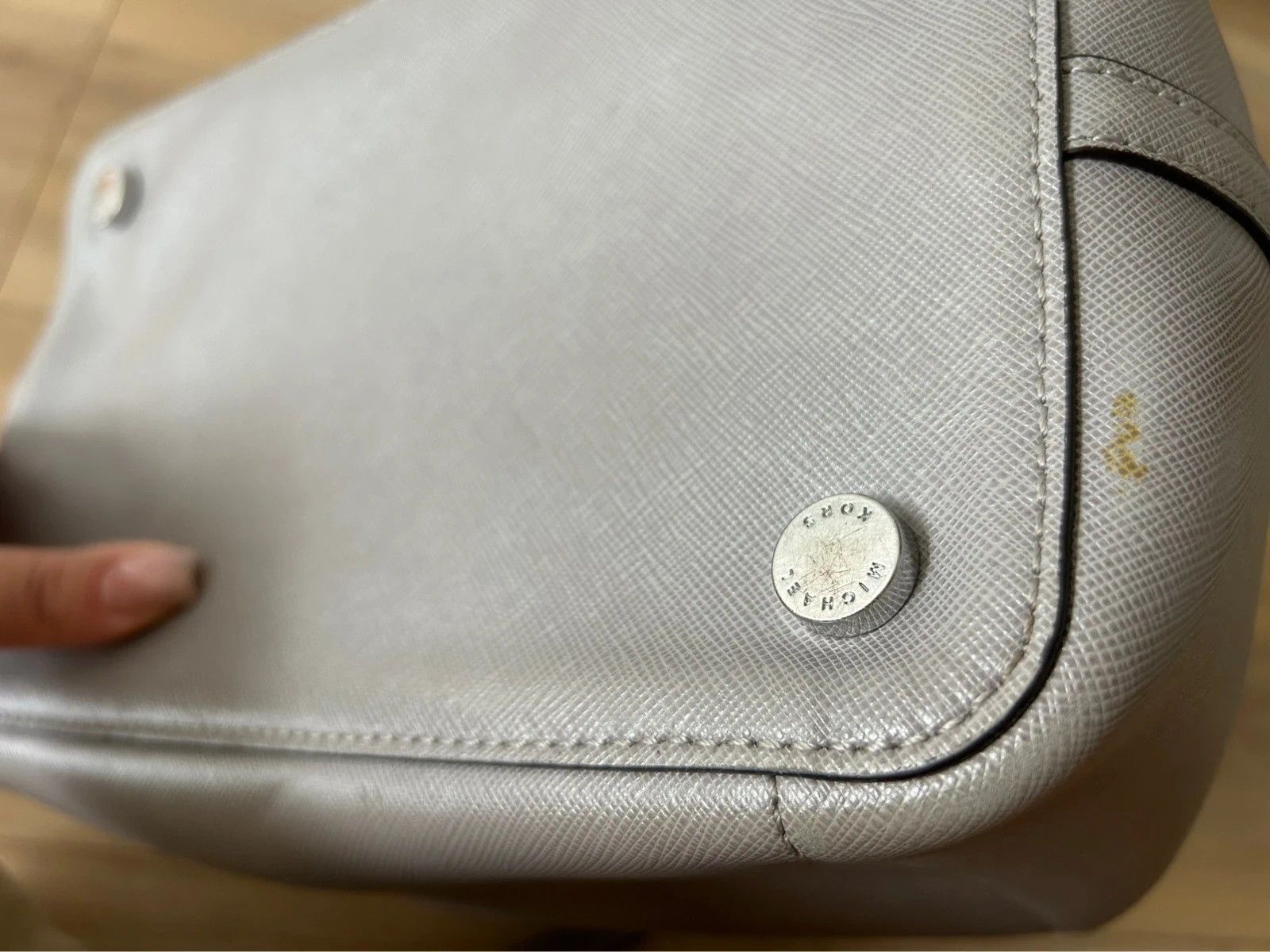Michael Kors Michael Kors Greenwich leather grey grab bag Size ONE SIZE - 14 Thumbnail