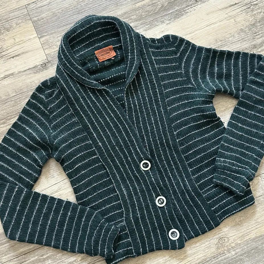Missoni Vintage Missoni Wool Knit Striped Cardigan Sweater Size S Size S / US 4 / IT 40 - 4 Thumbnail