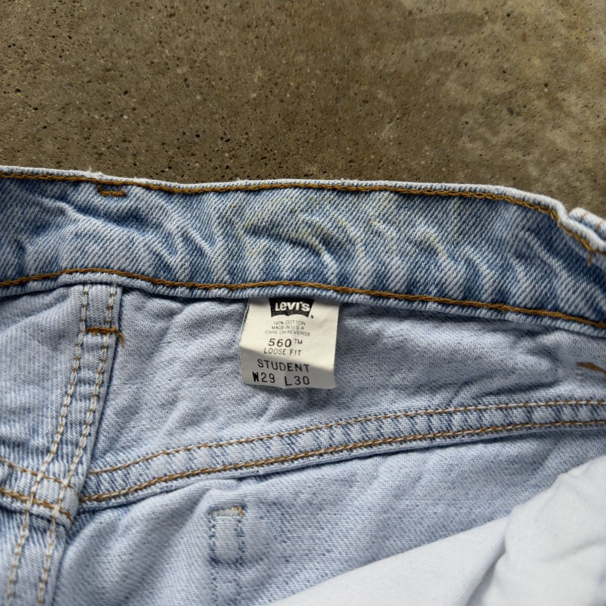 Vintage Levi's 560 Thrashed Faded Distressed Jeans ERD Grunge Size US 29 - 5 Thumbnail