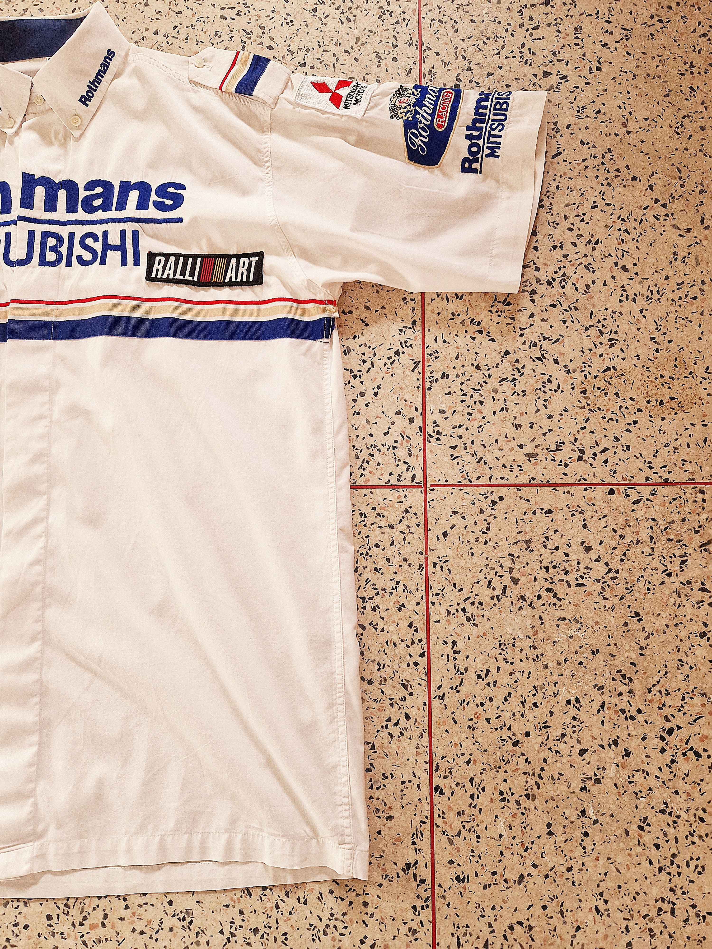 Vintage 1992 Rothmans Mistubishi Ralliart Shirt Size US L / EU 52-54 / 3 - 4 Thumbnail