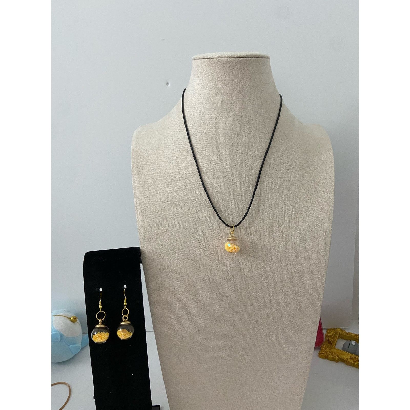 Handmade star necklace and earring set Size ONE SIZE - 1 Thumbnail
