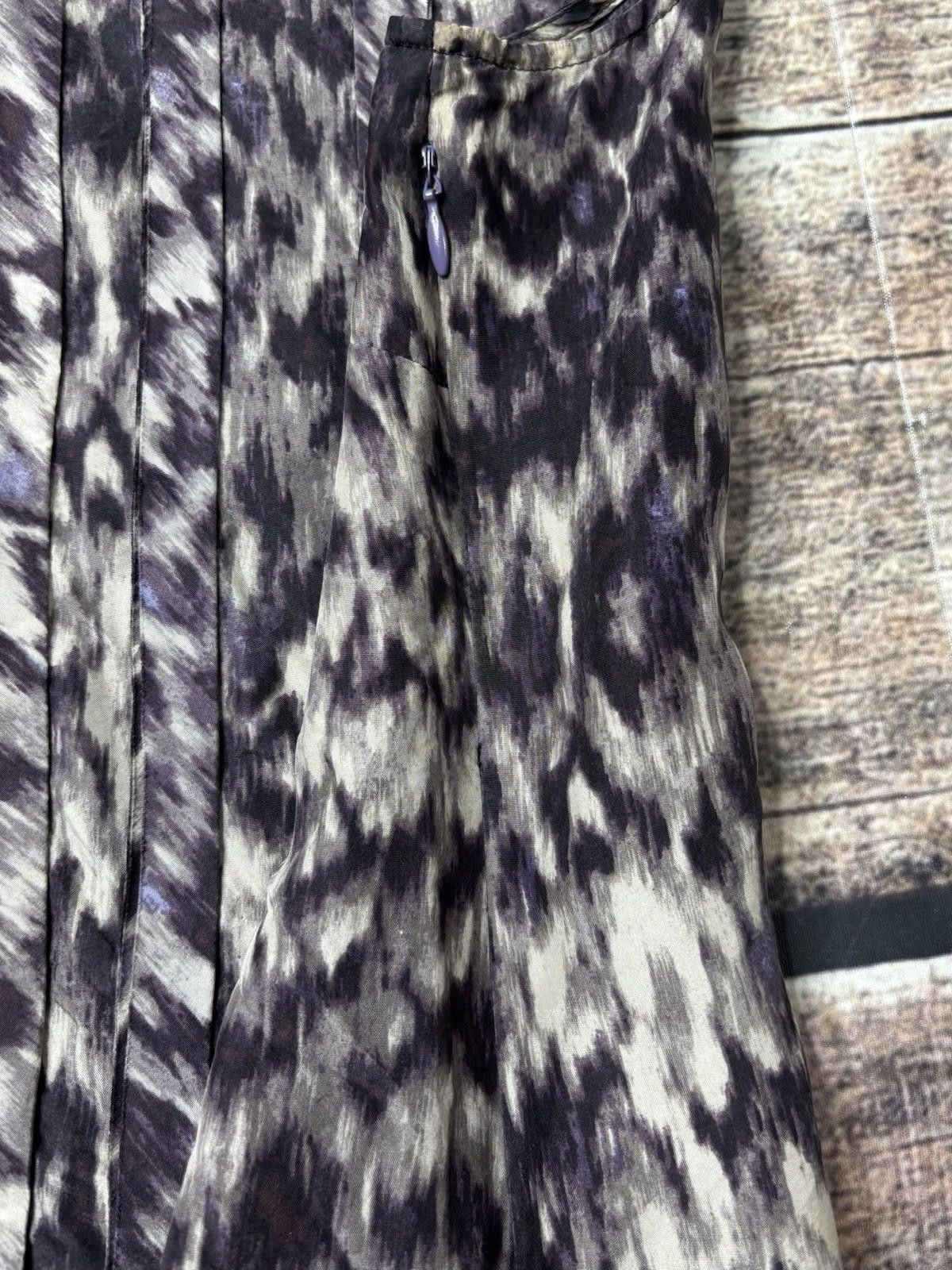 J.Crew J Crew Silk Top Women's 4 Abstract Sleeveless Animal Print Size S / US 4 / IT 40 - 6 Thumbnail