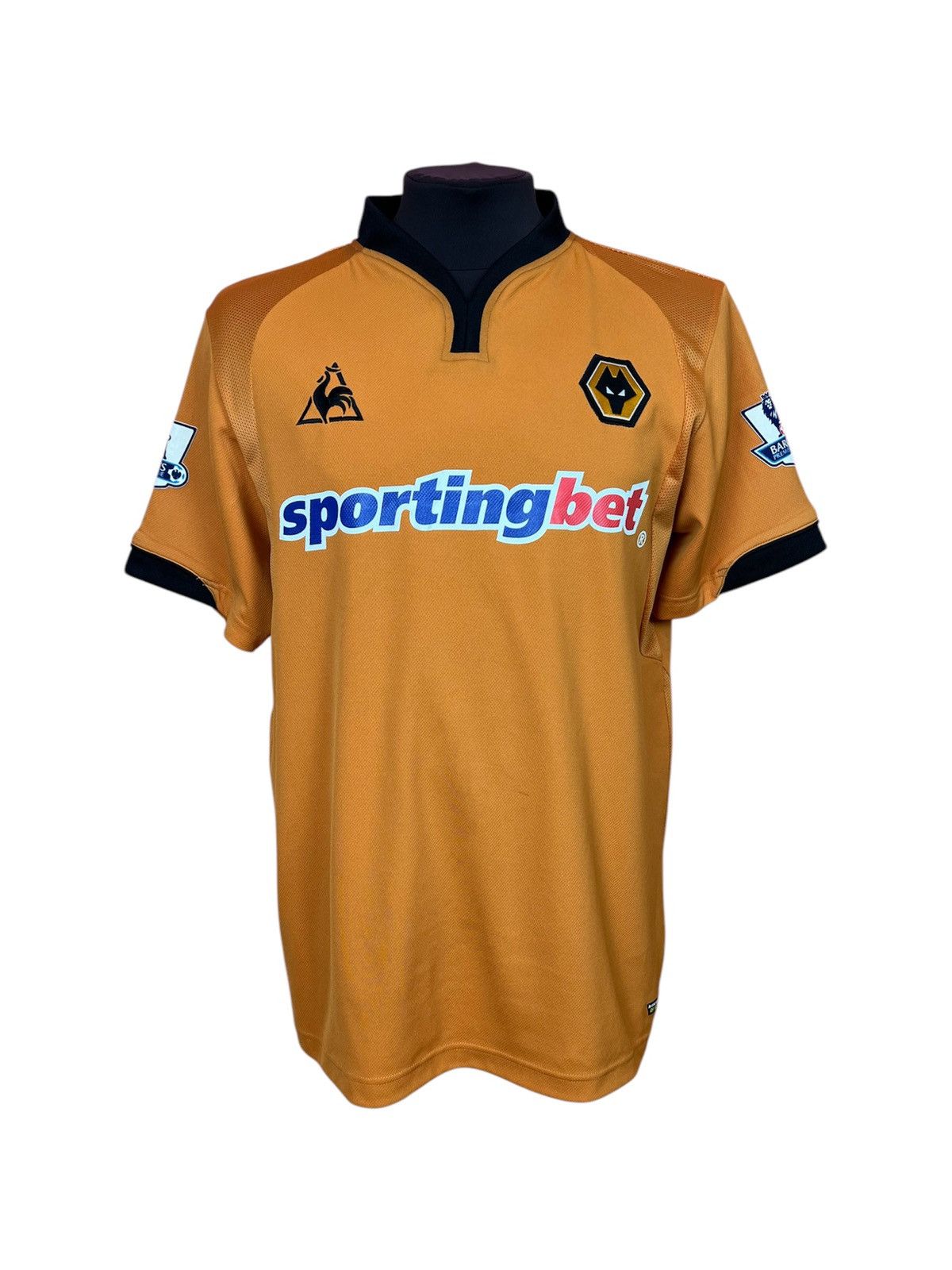 Le Coq Sportif le coqsportif wolverhampton soccer jersey barclays 2009 2010 Size US L / EU 52-54 / 3 - 1 Thumbnail
