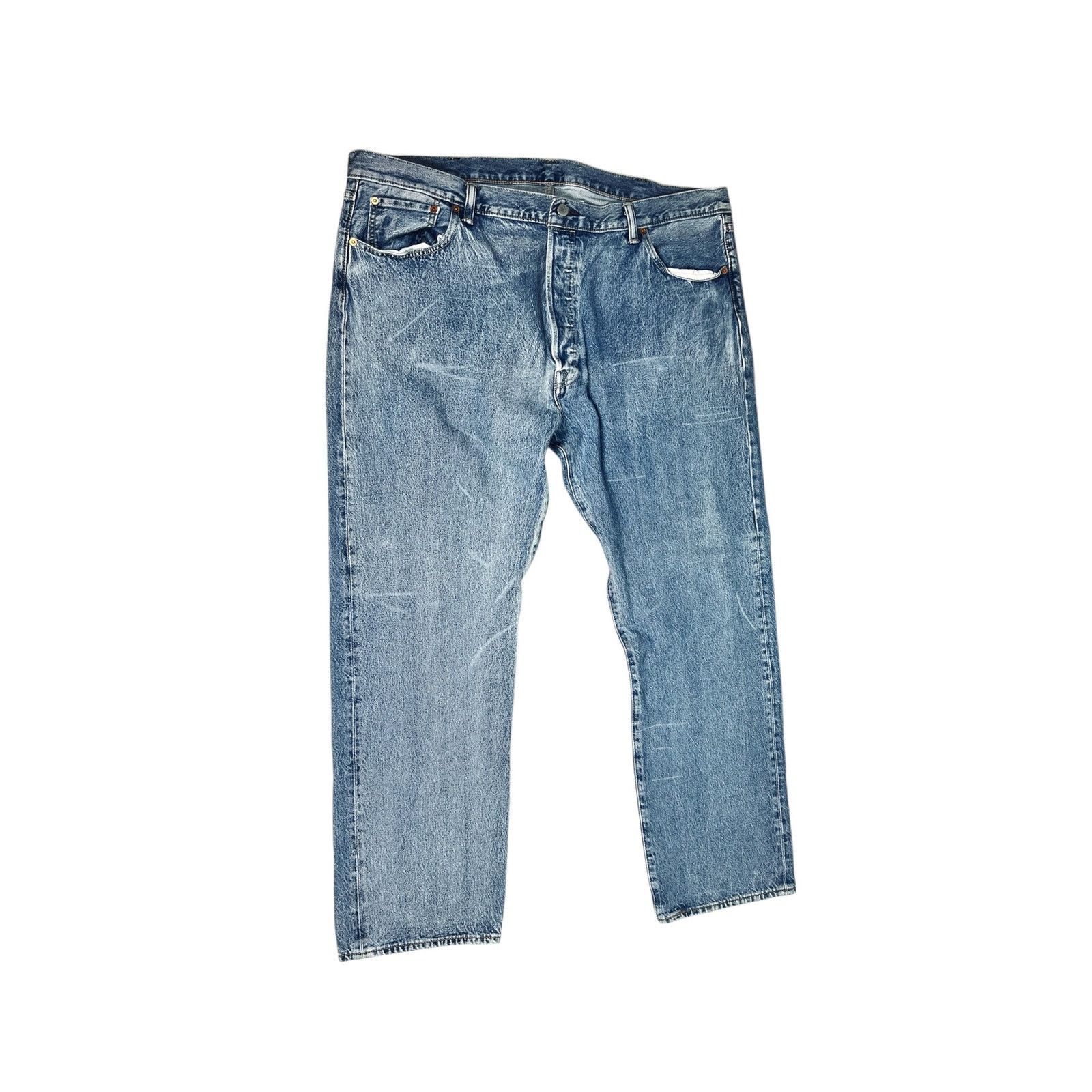 Levi's Levi’s 501 Original Straight Jeans 44x32 Medium Wash Denim Size US 44 / EU 60 - 2 Thumbnail