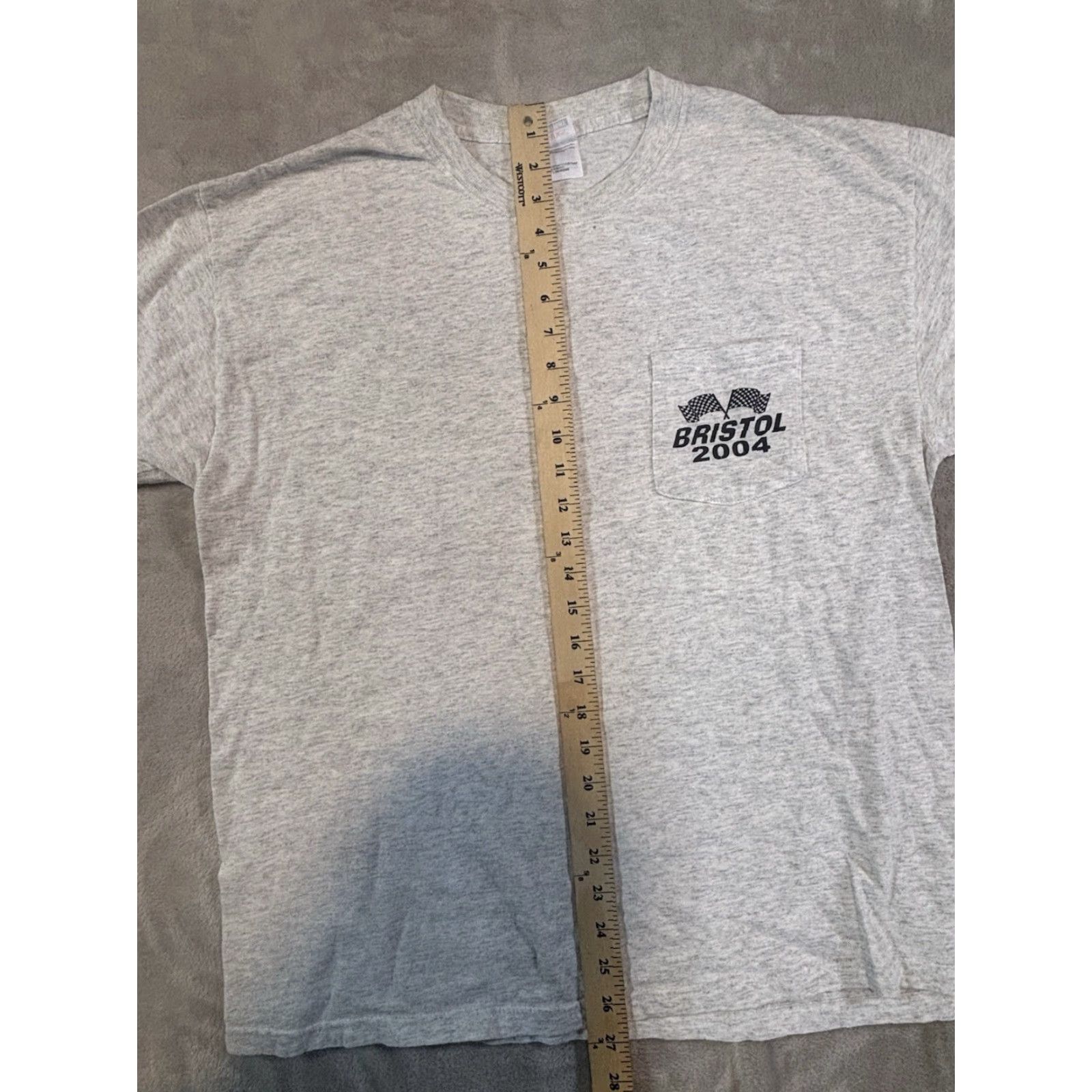 Vintage VINTAGE Bristol Tee Mens Graphic T-Shirt Size L - Gray Cotton 90s Retro Rockabilly California Hanes Heavyweight Size US L / EU 52-54 / 3 - 5 Thumbnail