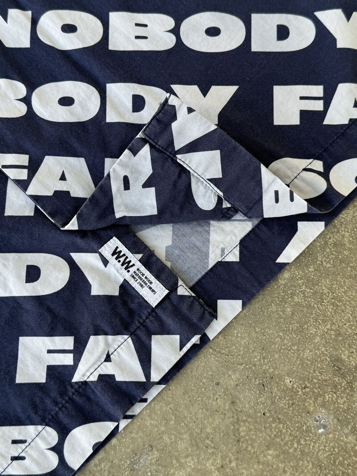 Wood Wood Wood Wood REAL NOBODY FAKE SOMEBODY shirt Size US L / EU 52-54 / 3 - 6 Thumbnail