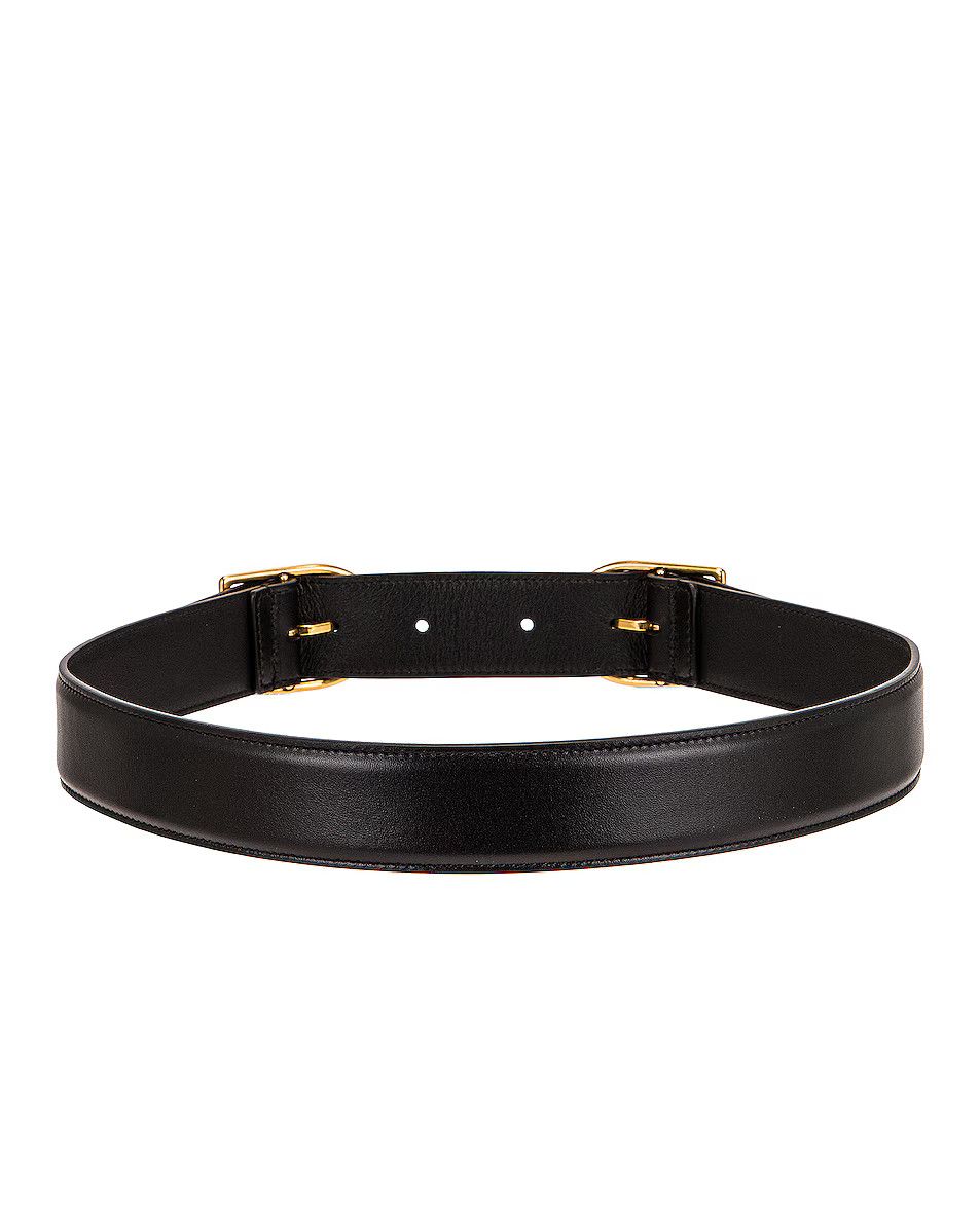Saint Laurent Paris o1bcso1str1224 Size: 75 /Double Buckle Belt in Black Size ONE SIZE - 2 Thumbnail