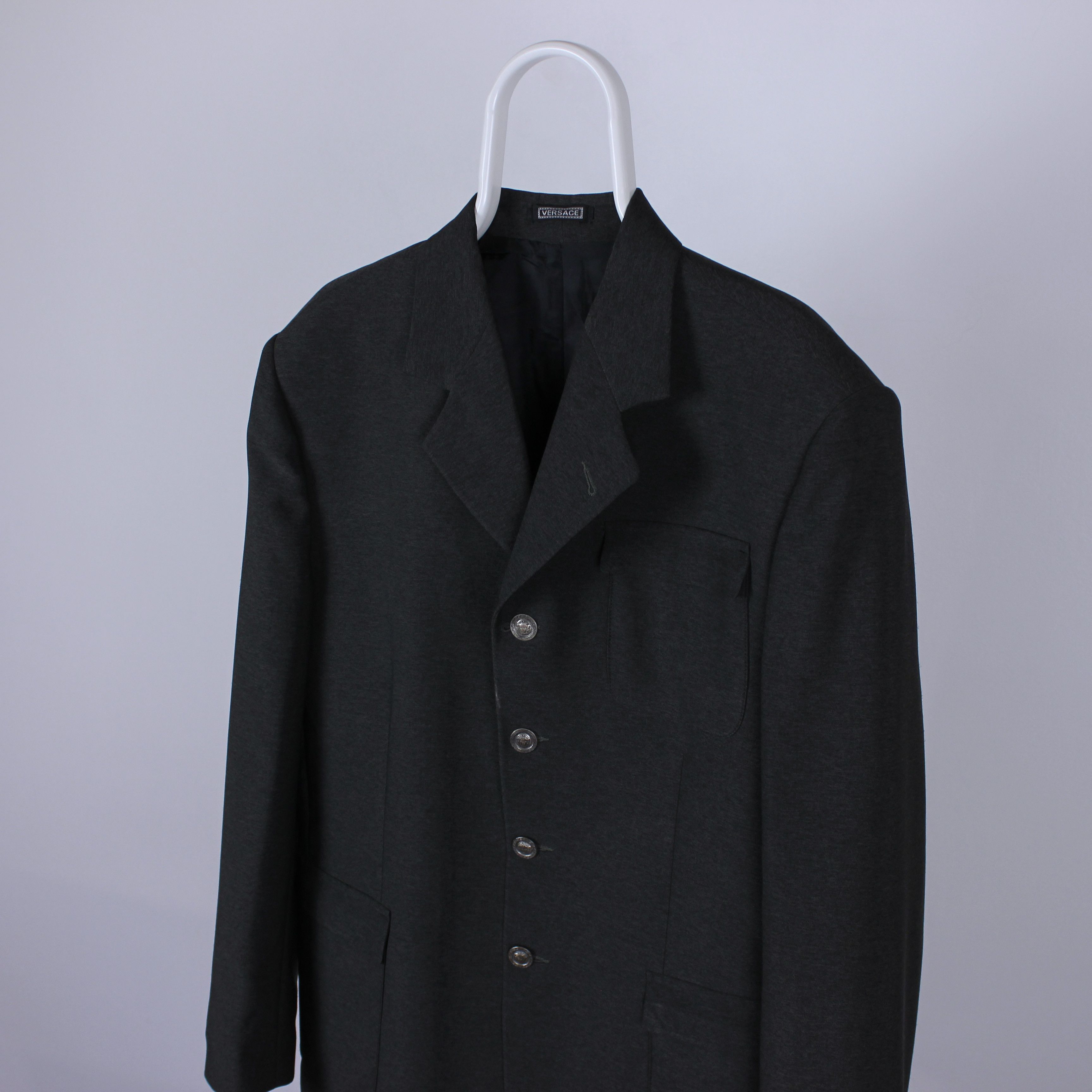 Versace Gianni Versace blazer medusa wool gray 50 52 Size 42R - 1 Thumbnail