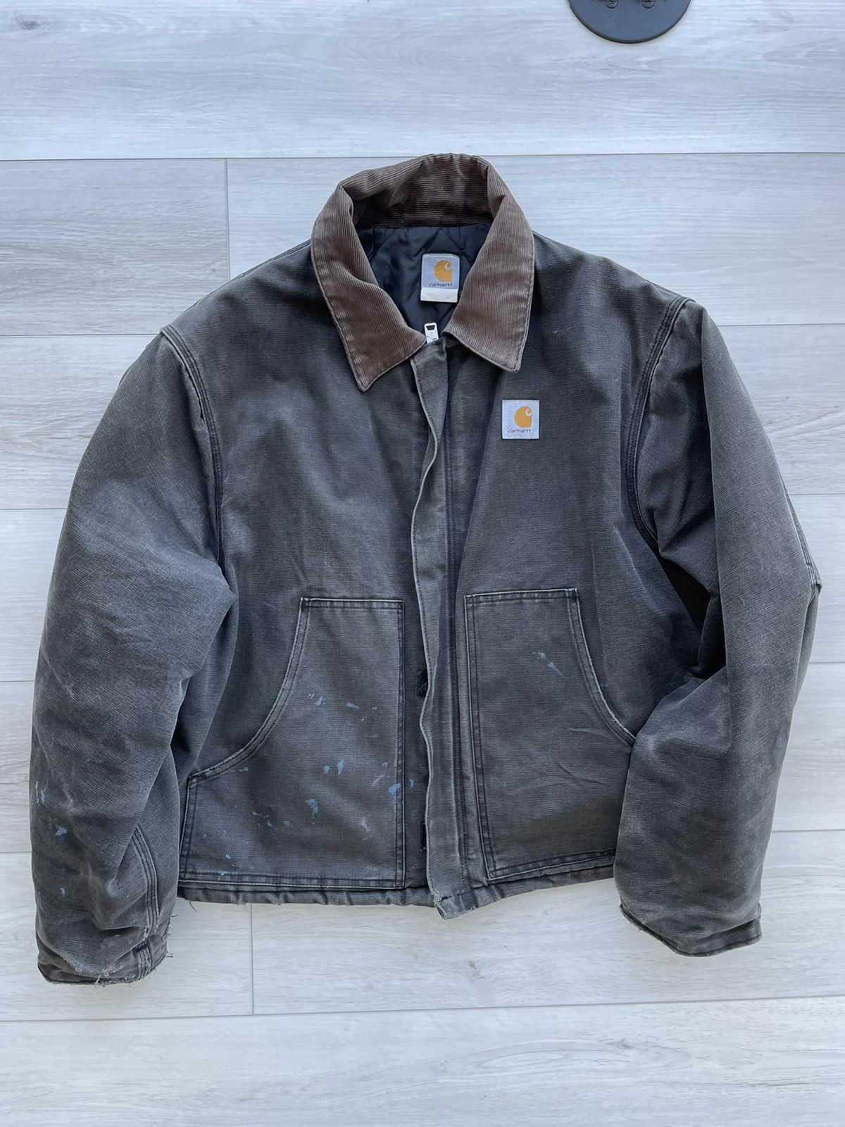 image of Vintage Carhartt Jacket in Grey, Men's (Size XL)