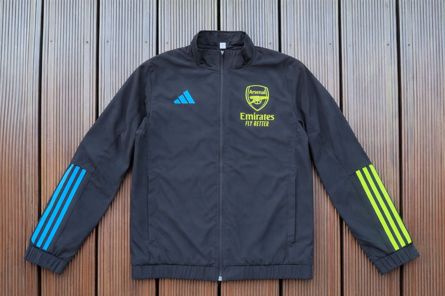 Adidas Adidas Arsenal Windbreaker Jacket Black Size M Size US M / EU 48-50 / 2 - 1 Thumbnail