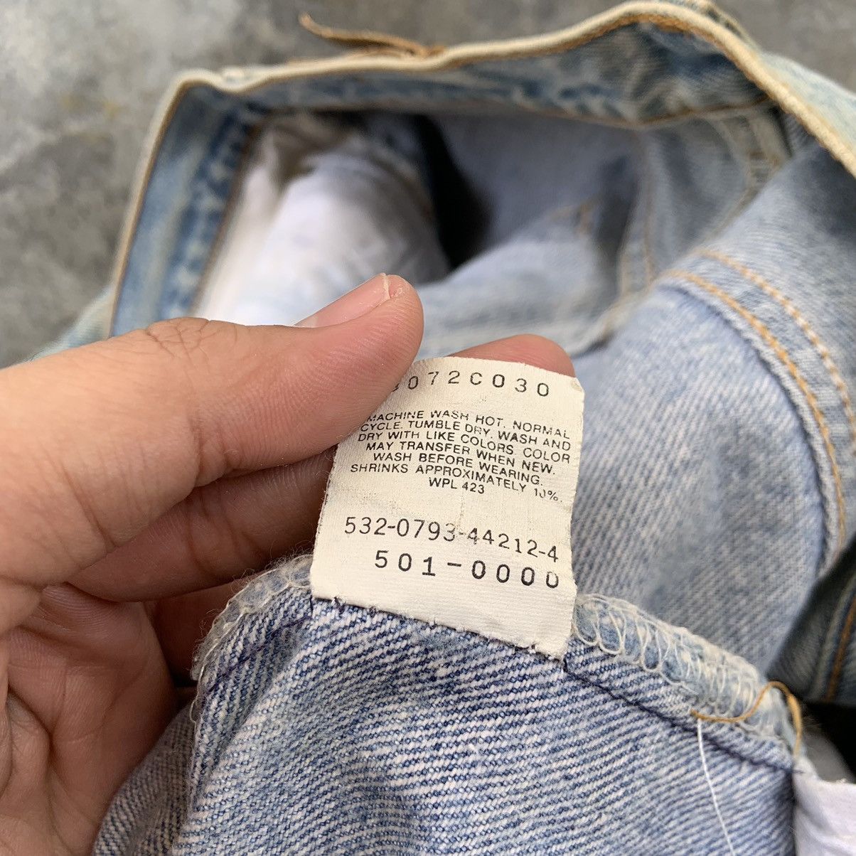 Levi's Vintage Clothing W30'' Vintage Levis 501xx Denim Blue Pants Distressed Size US 30 / EU 46 - 12 Thumbnail