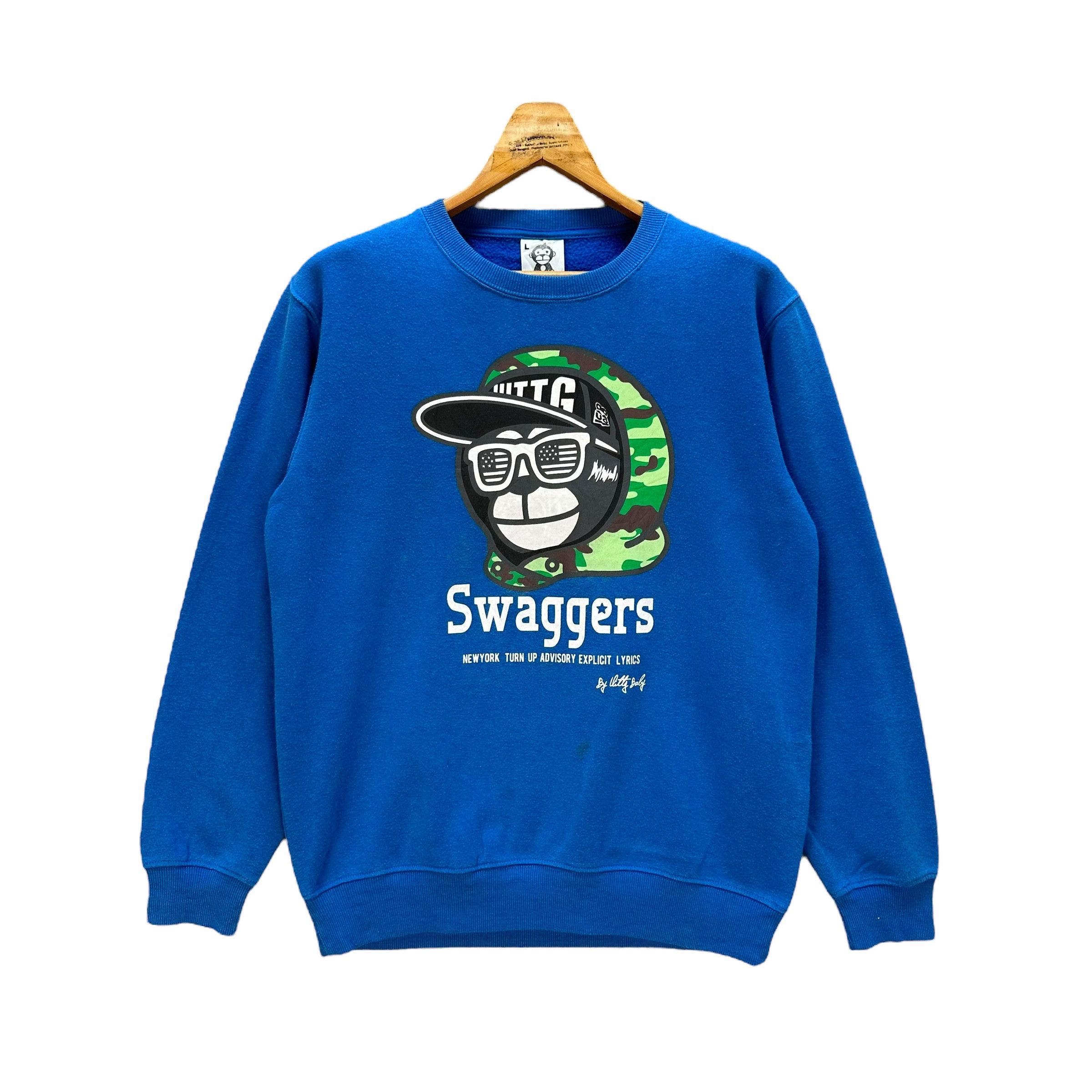 Japanese Brand UITTG BABY APE SWAGGER GRAPHIC PRINT SWEATSHIRTS #9088-56 Size US L / EU 52-54 / 3 - 1 Thumbnail