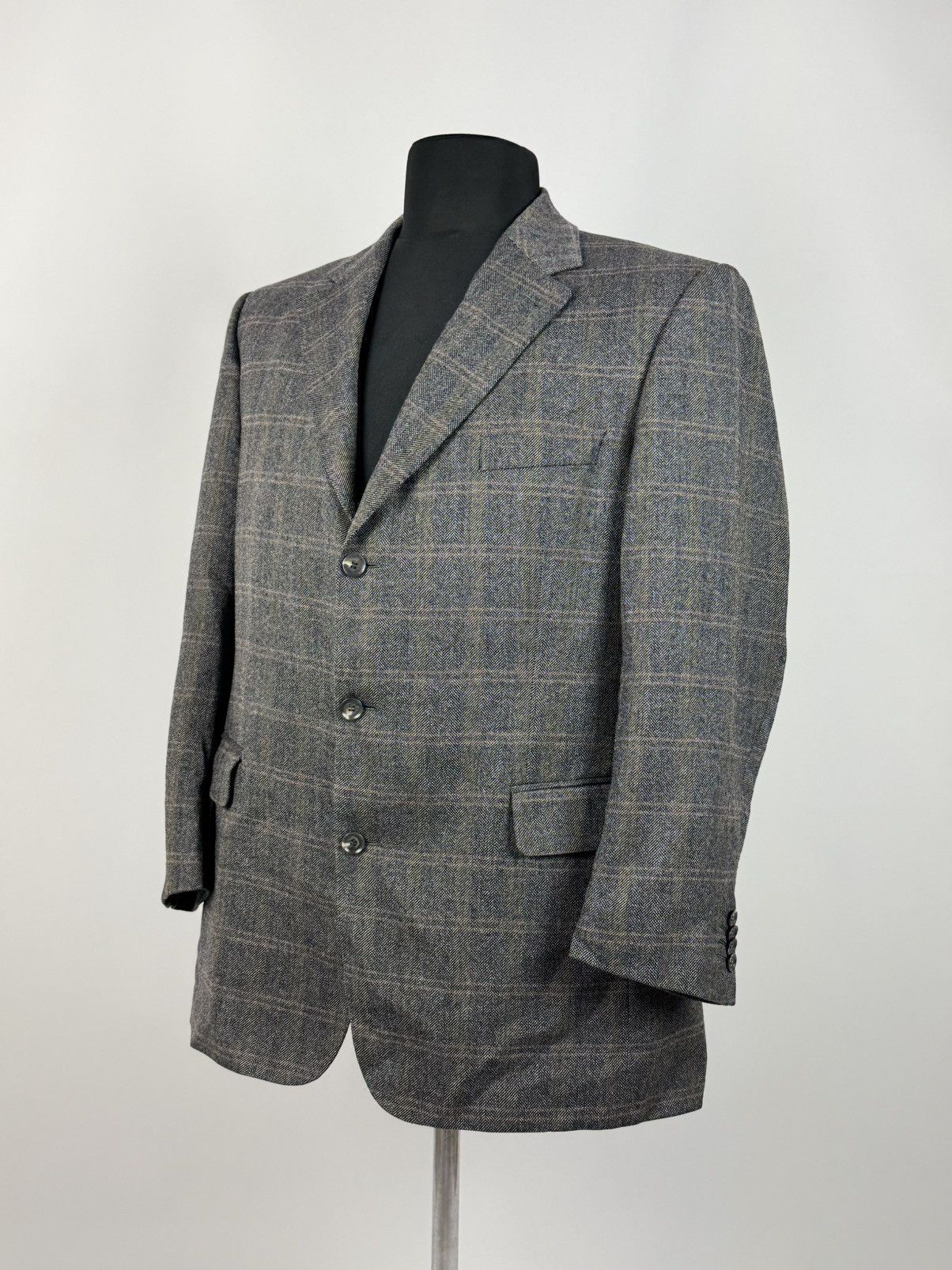 Burberry Burberry London Luzern-S Wool Check Blazer Size 52R - 1 Thumbnail
