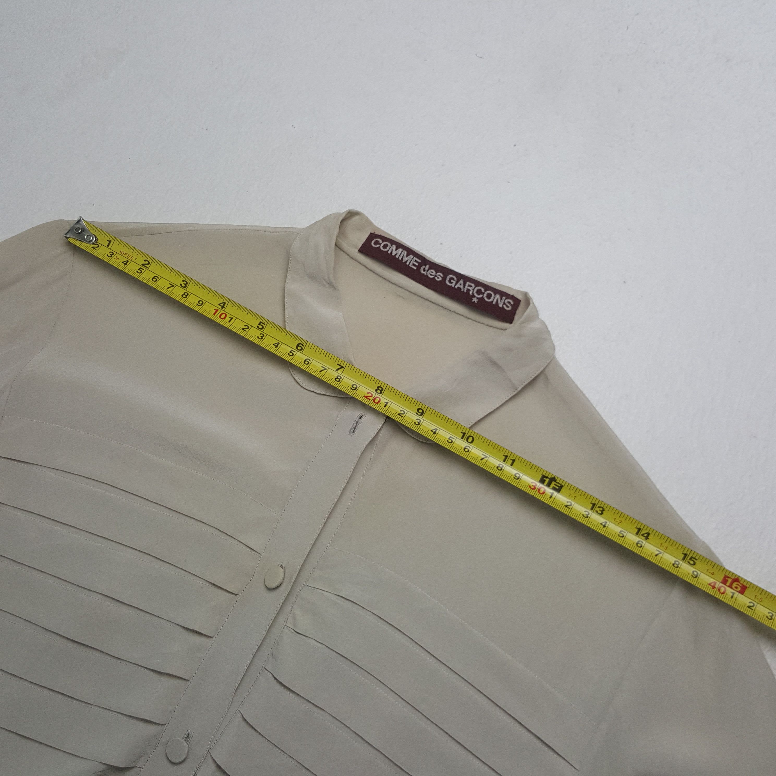 Comme des Garcons Vintage 90’s Comme des Garcons Silk Button Up Shirt Size M / US 6-8 / IT 42-44 - 5 Thumbnail