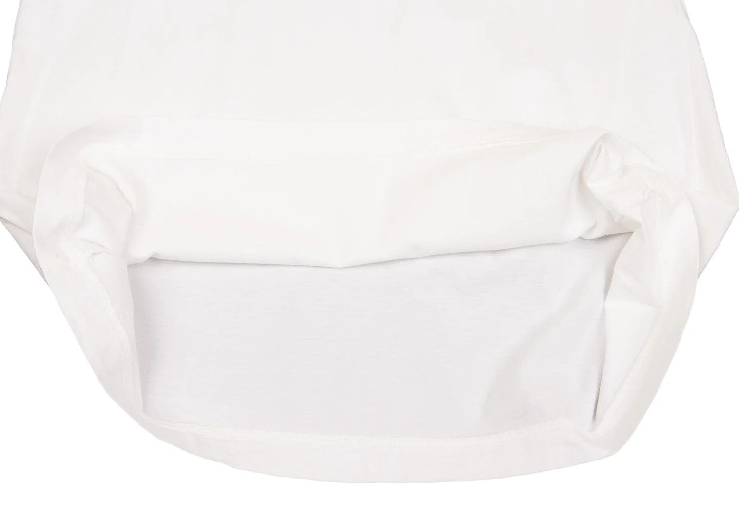 Issey Miyake Cotton Basic Short Sleeve T-Shirt in Off White Size US M / EU 48-50 / 2 - 9 Thumbnail