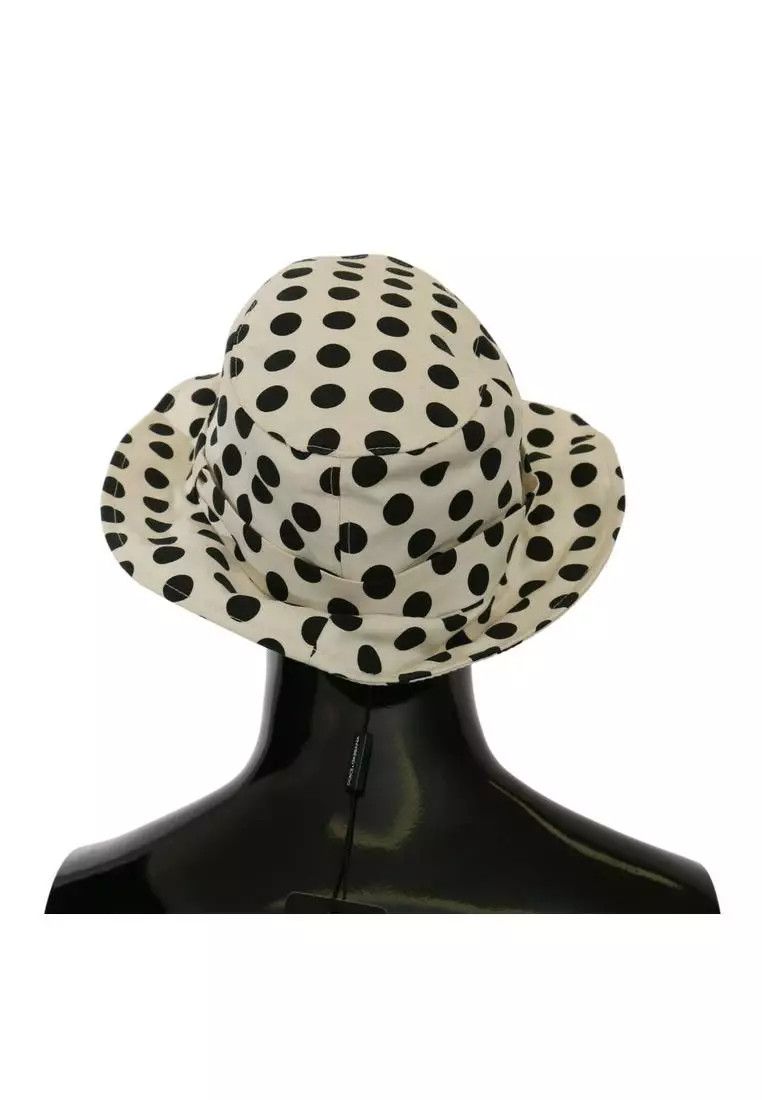 Dolce & Gabbana o1y0825 Size : 7 1/8 / Hat / Cap in Off-White/Black Size ONE SIZE - 4 Thumbnail