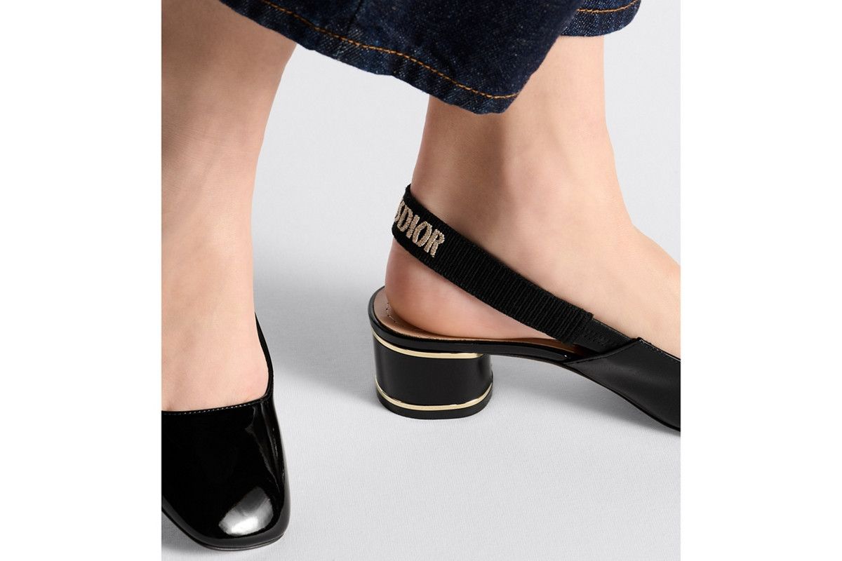 Dior o1bcso1str0226 Miss Dior Slingback Pump in Black Size US 5 / IT 35 - 7 Thumbnail