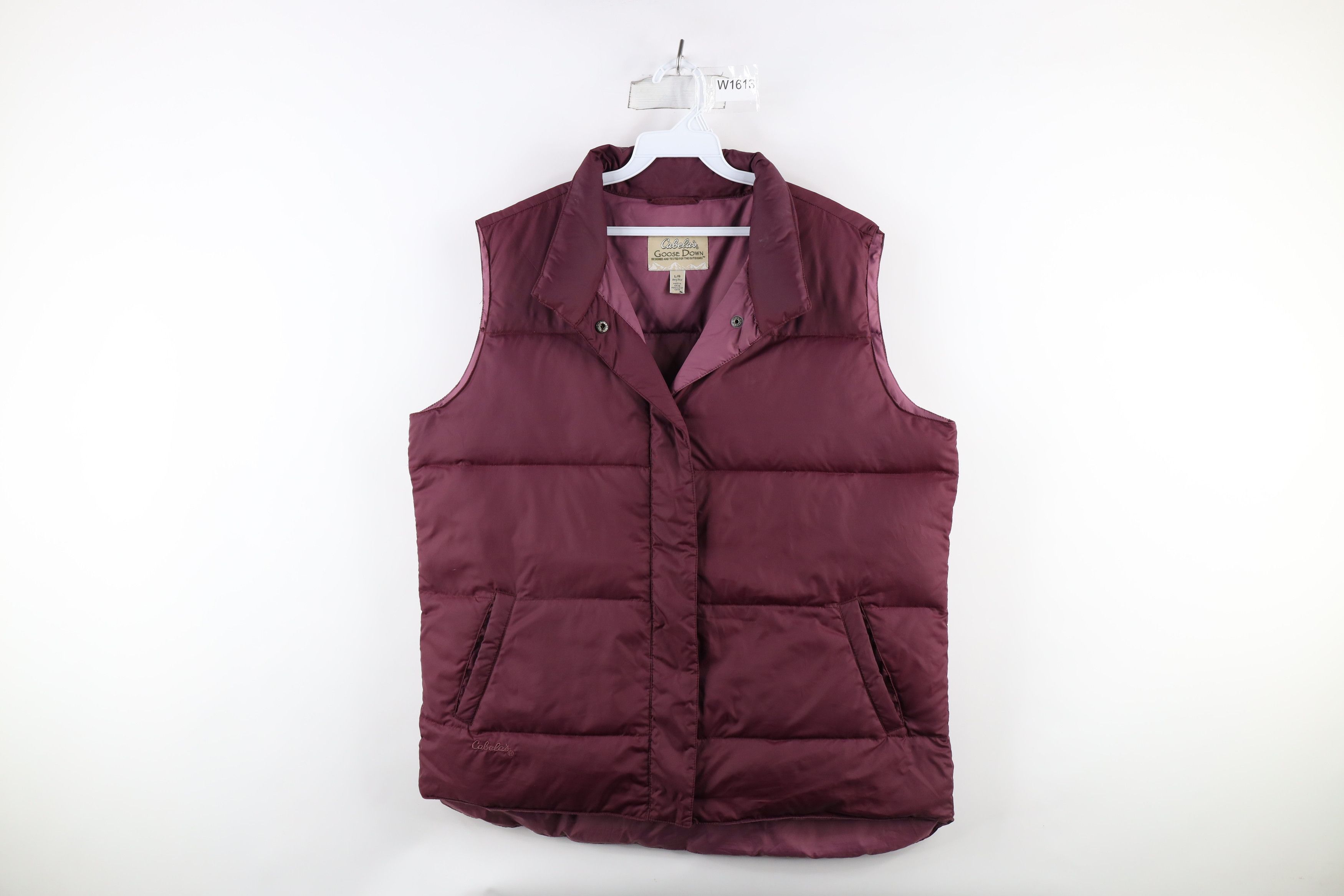 Cabelas × Vintage Cabelas Out Goose Down Insulated Puffer Vest Jacket Purple Size L / US 10 / IT 46 - 1 Thumbnail
