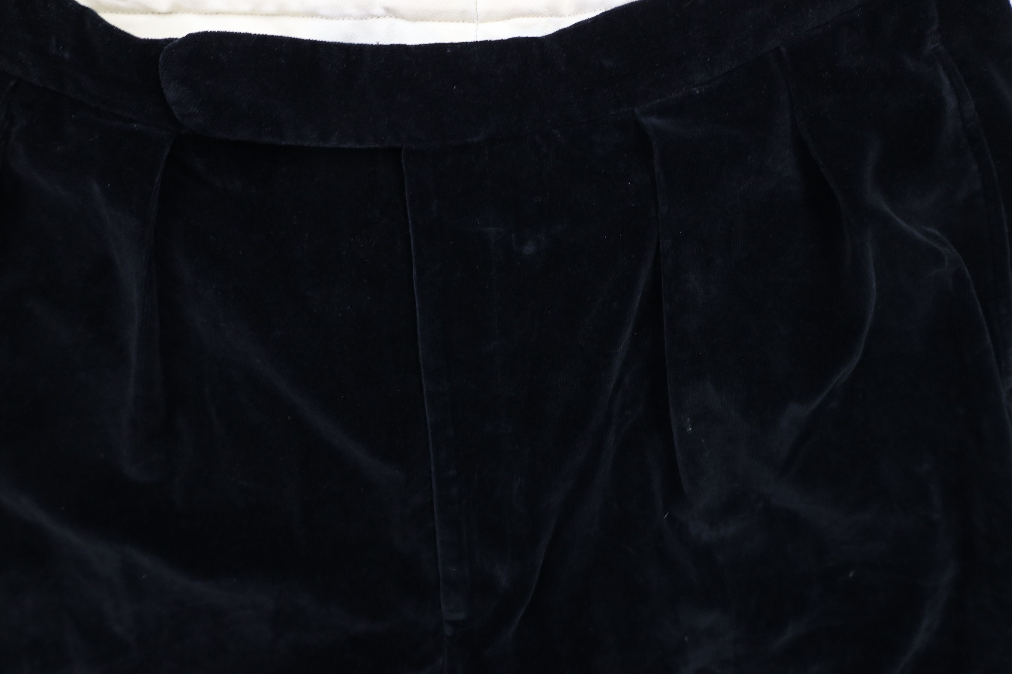 Ralph Lauren × Vintage Vintage 80s 90s Ralph Lauren Wide Leg Velvet Pants USA Size US 34 / EU 50 - 7 Thumbnail