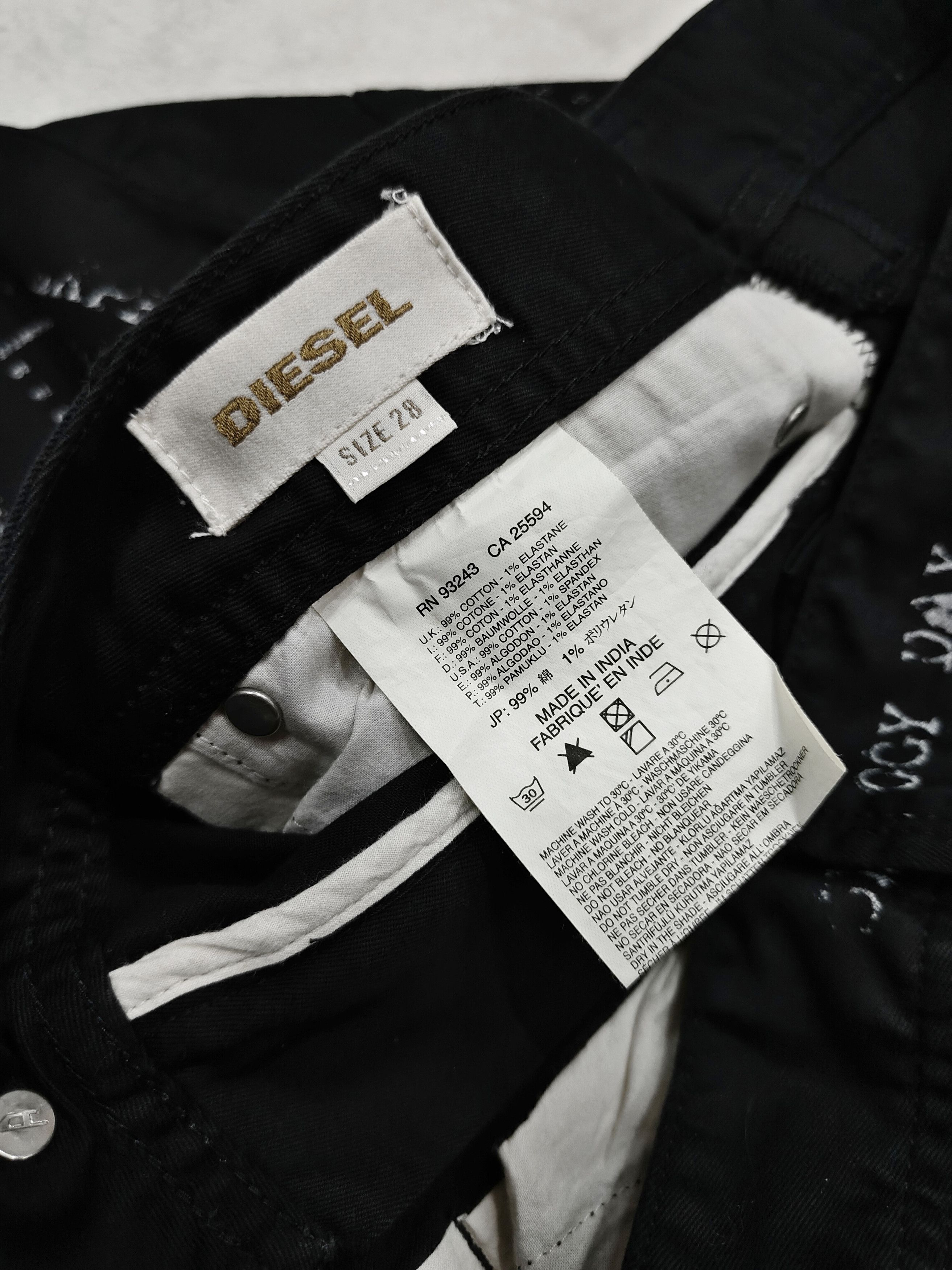 Diesel Diesel🔥Tech Industrial Punk Graphic Print Jeans Size US 30 / EU 46 - 7 Thumbnail