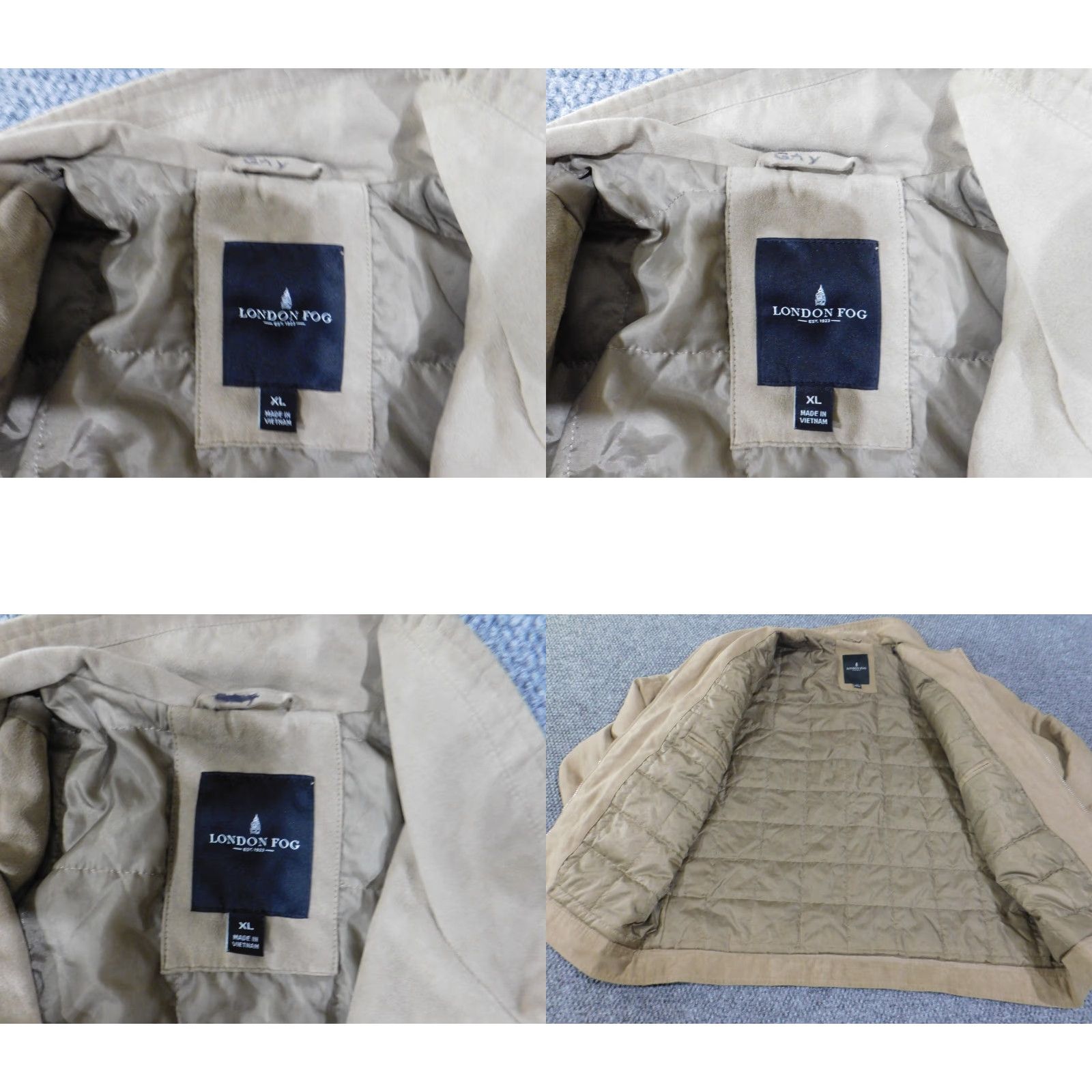 London Fog London Fog Jacket Mens XL beige zip quilted outerwear polyester lined Jacket Mens XL Beige Quilted Outdoor Fall Winter Regular Size US XL / EU 56 / 4 - 8 Thumbnail